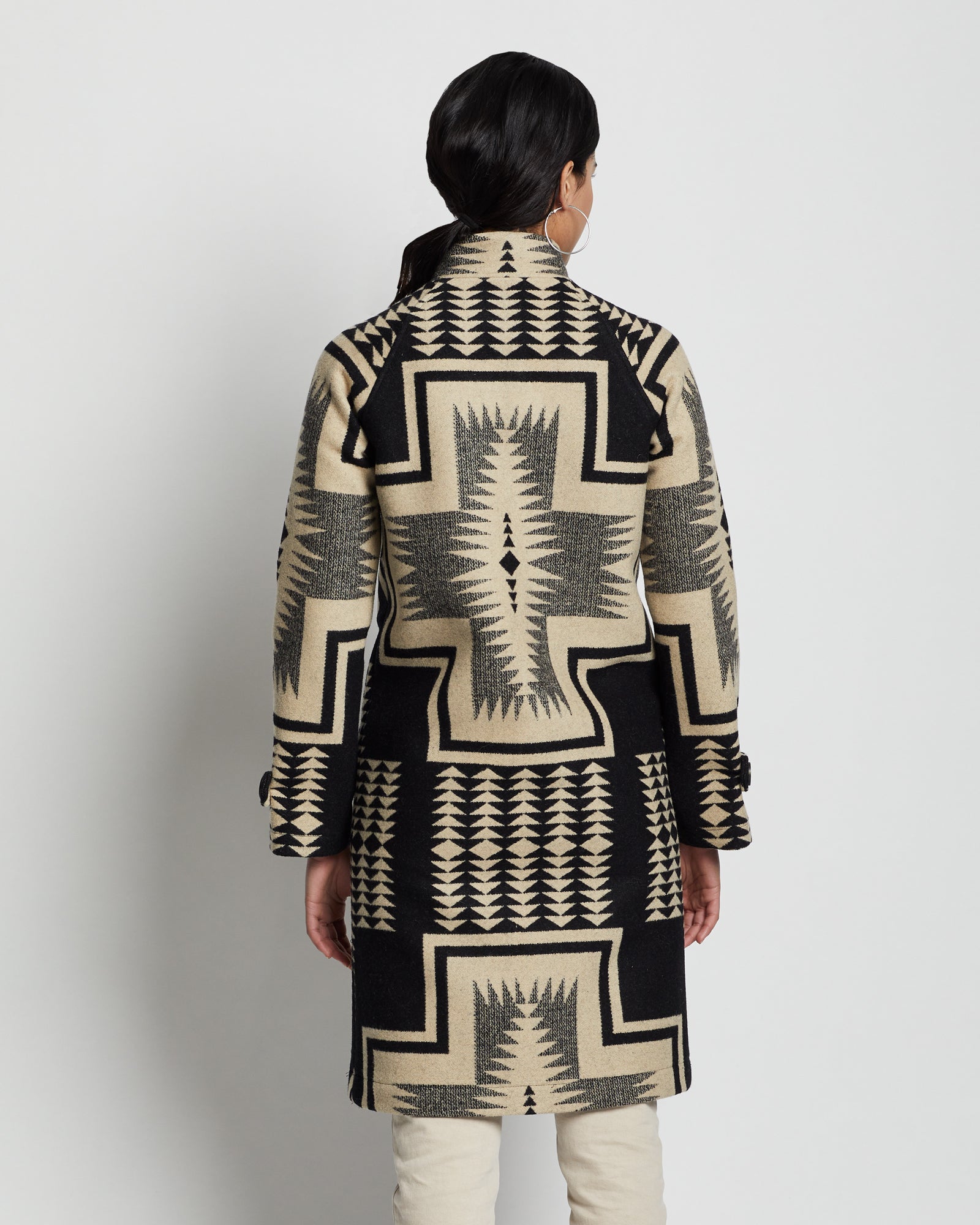 Timberline Jacquard Coat Black/Tan Harding
