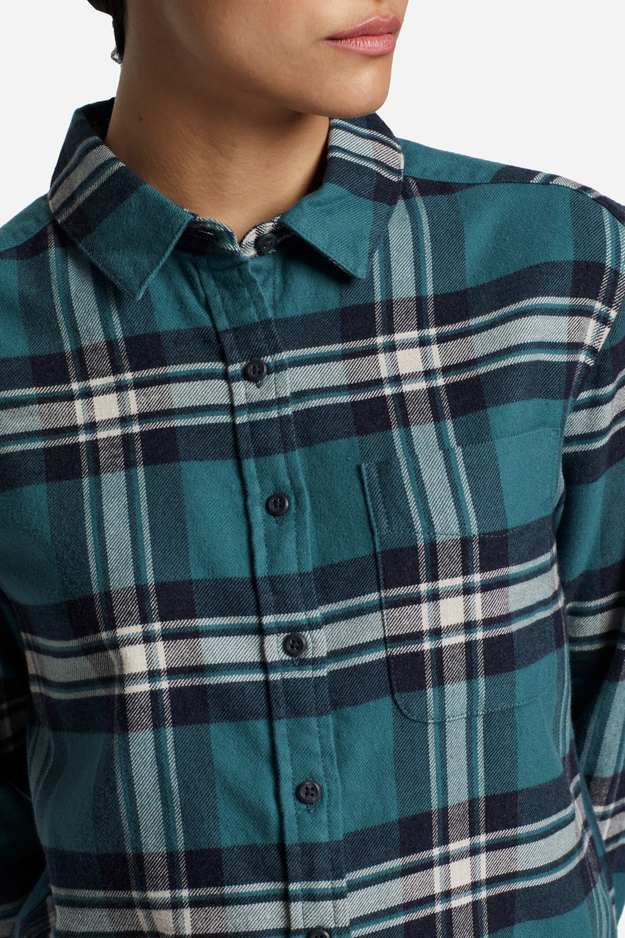 Boyfriend Flannel Shirt Balsam/Ivory Plaid