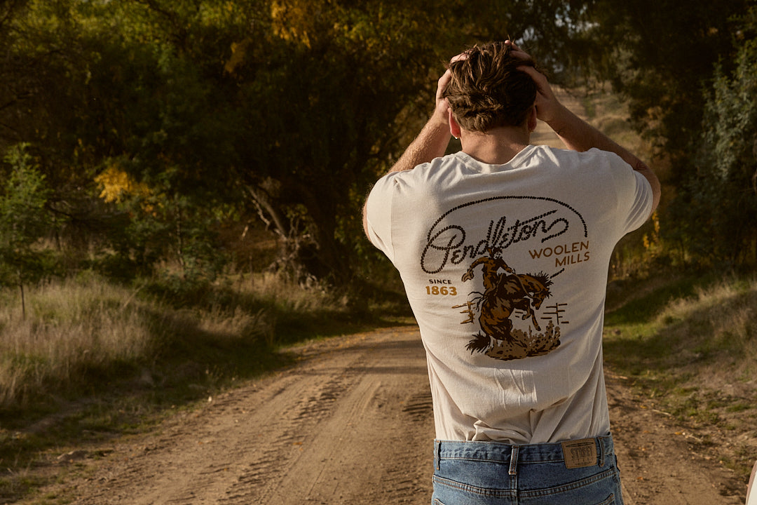 Men's Ranch Rodeo Graphic Tee Dust/Brown