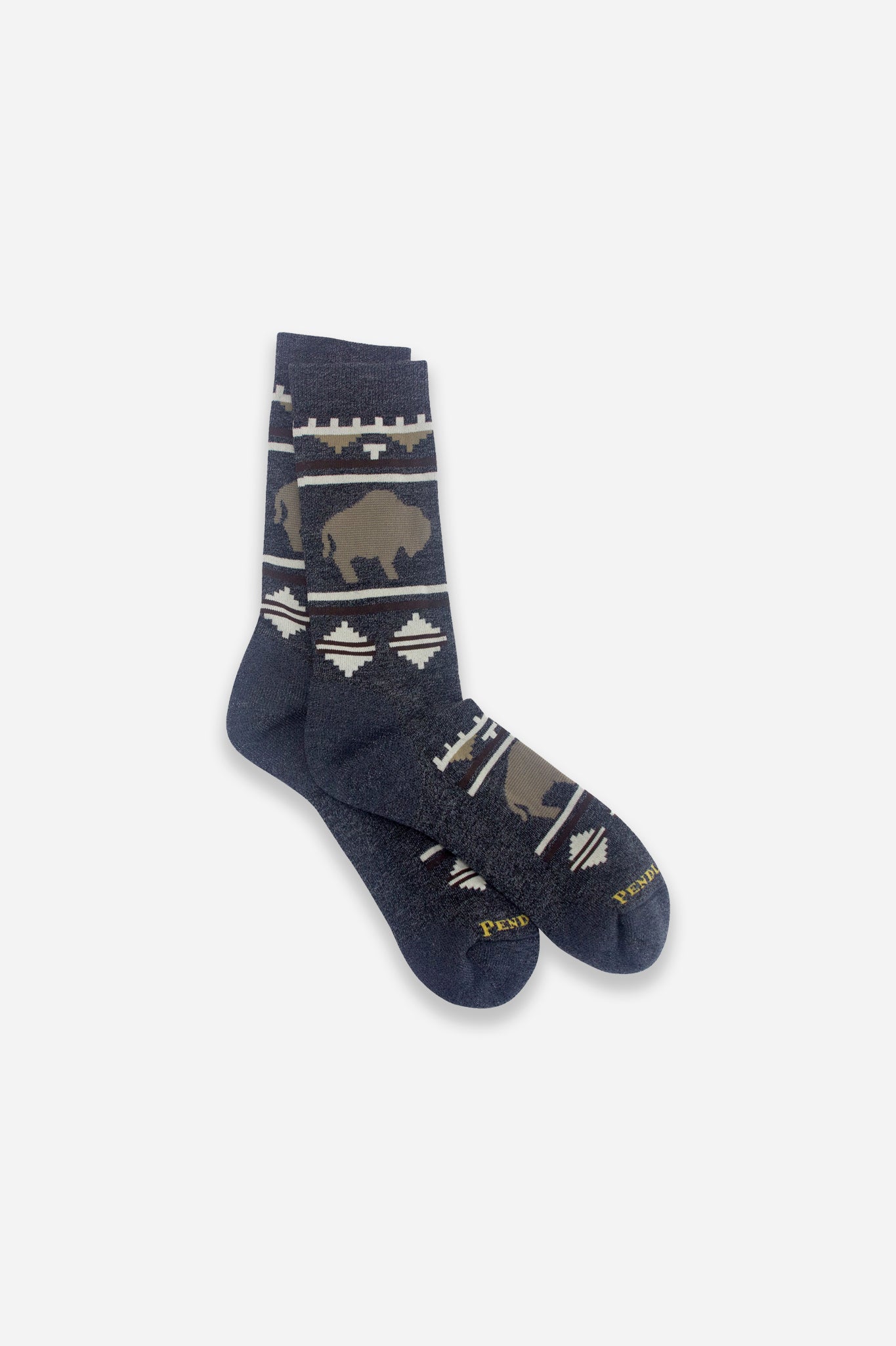 Roaming Bison Crew Socks