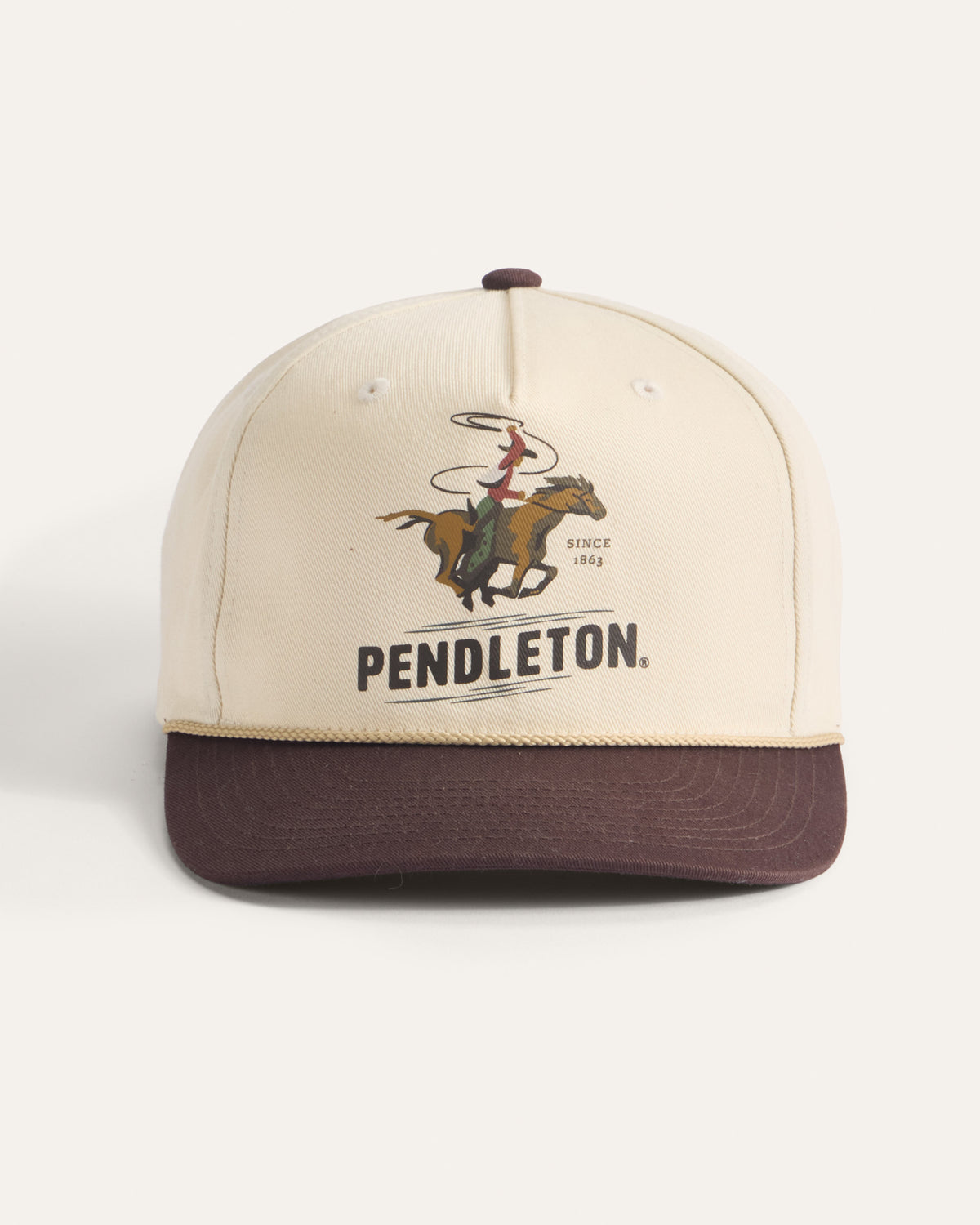 Novelty Snapback Hat Cowboy Ivory