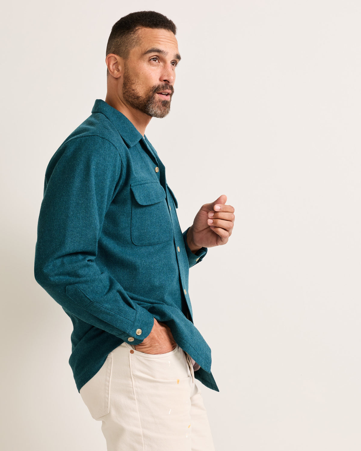 Board Shirt Blue Mix Solid