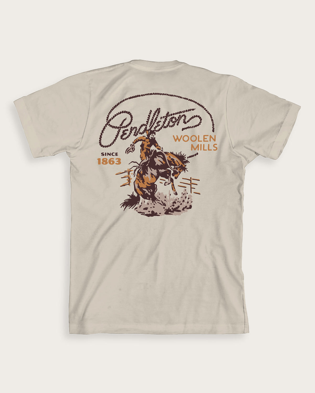 Men's Ranch Rodeo Graphic Tee Dust/Brown