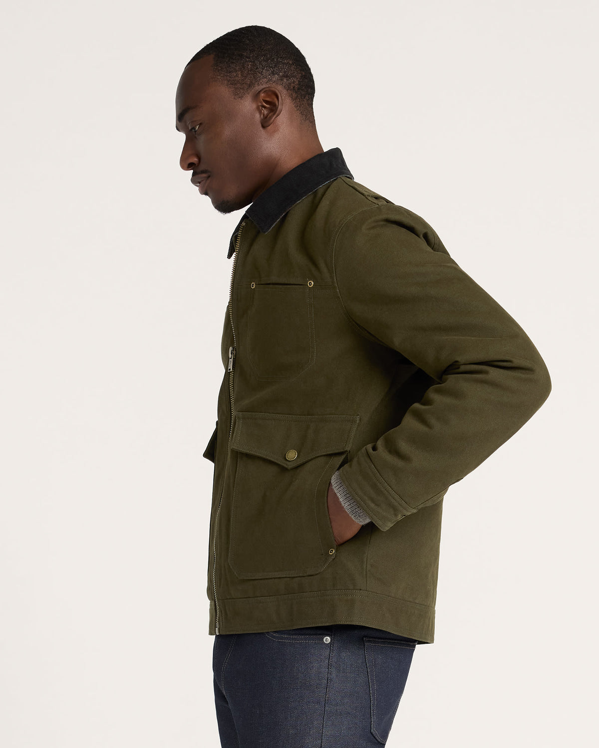 Carson City Ranch Coat Dark Olive
