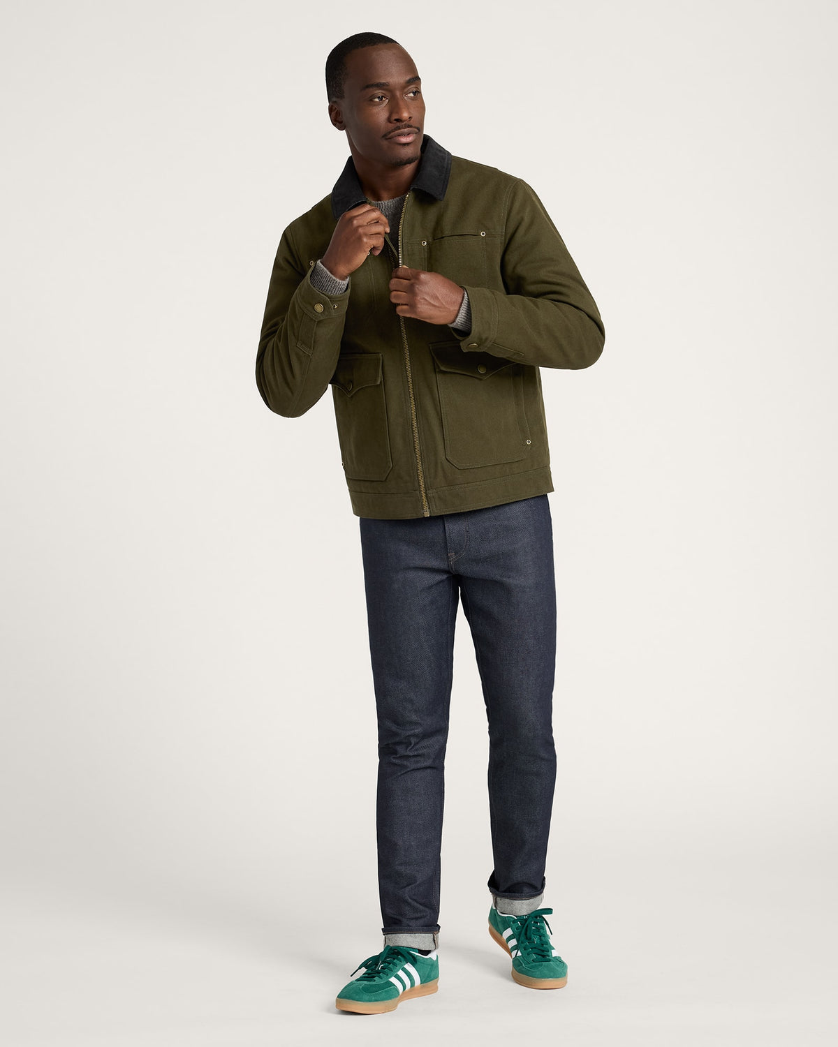 Carson City Ranch Coat Dark Olive