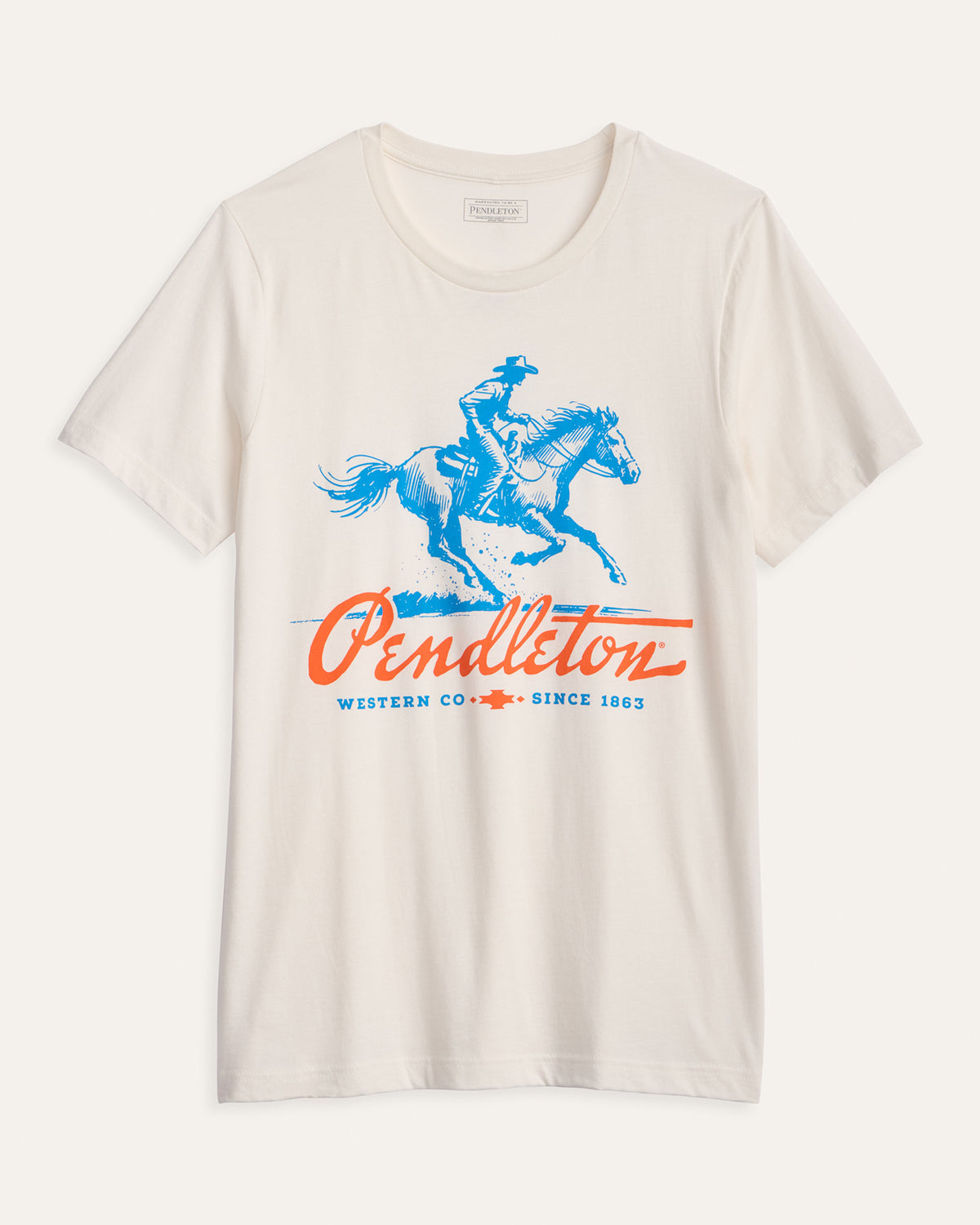 Racehorse Graphic Tee Vintage White/Blue