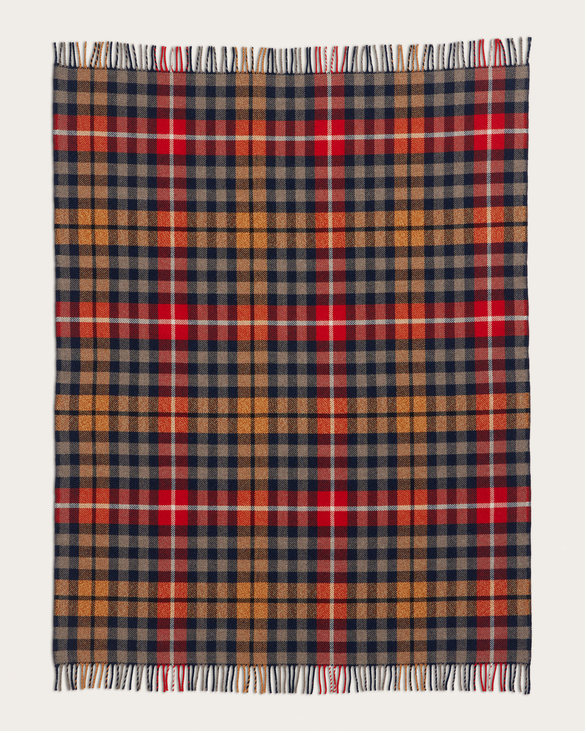 Fireside Throw Hickory Navy/Rust