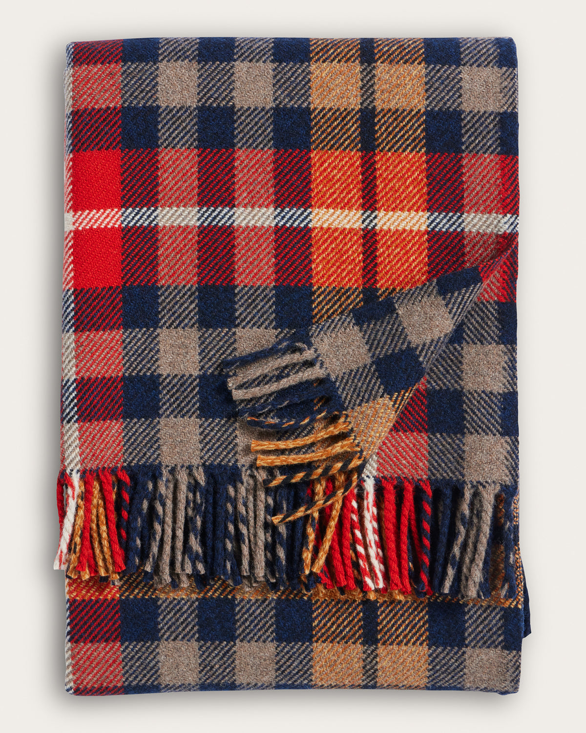 Fireside Throw Hickory Navy/Rust