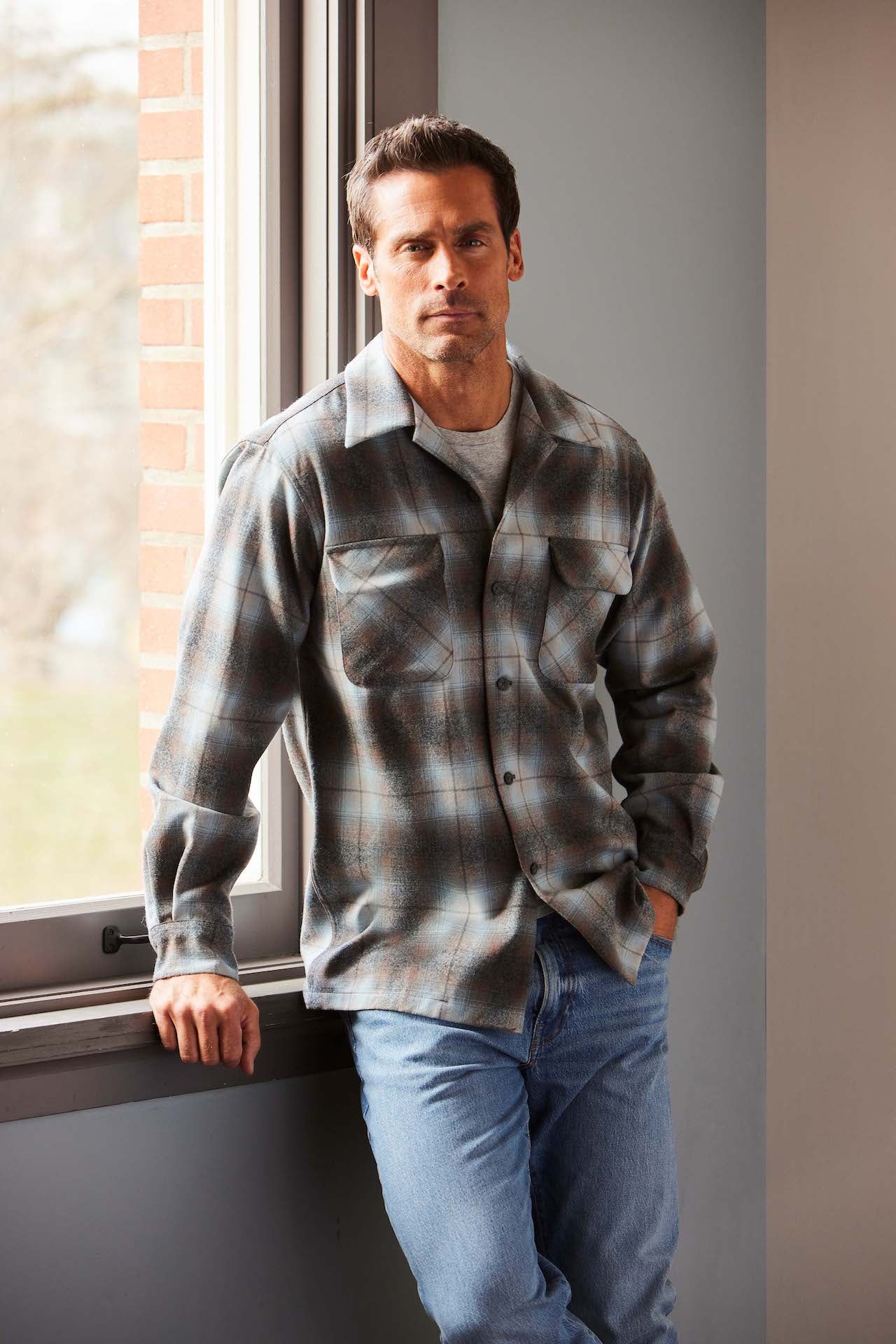 Original Board Shirt Brown/Tan Mix Plaid