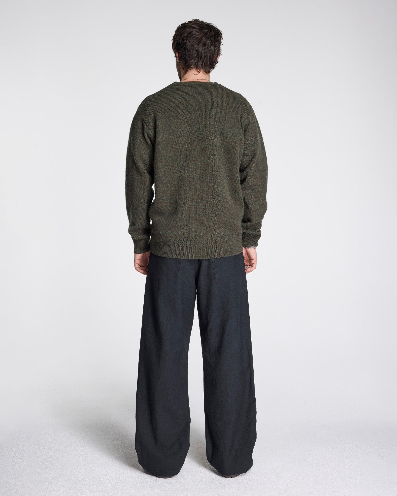 Shetland Wool Crew Camo Heather