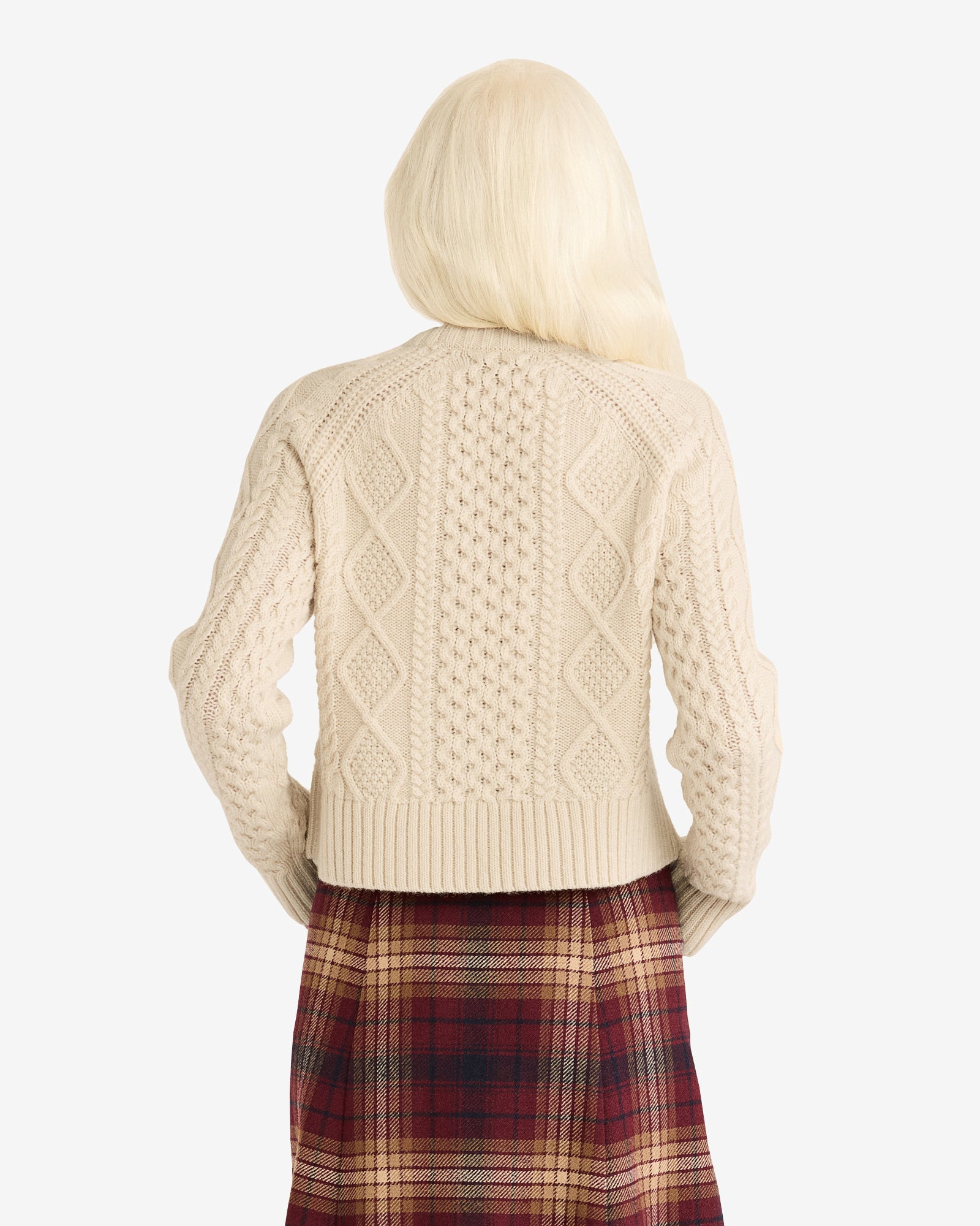 Cropped Fisherman Sweater Birch