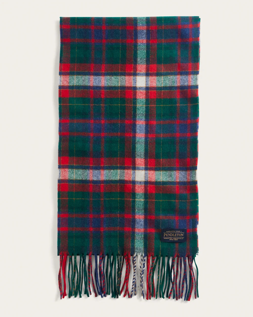 Whisperwool Muffler Laurel Green/Red