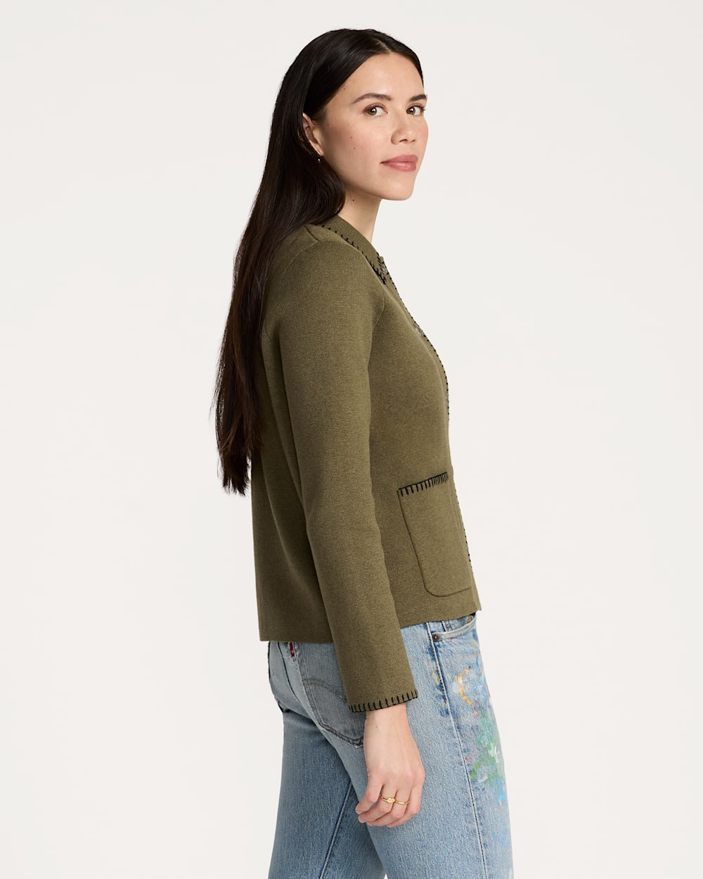 Southwest Cardigan Olive