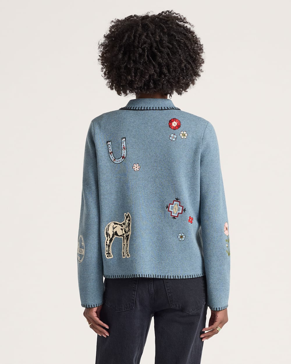 Pendleton Souvenir Cardigan Denim Heather