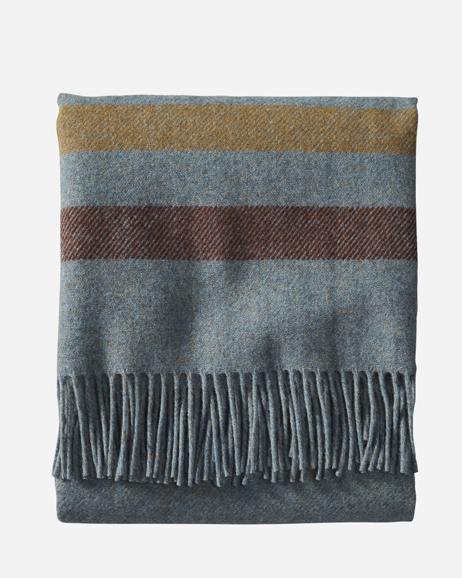 Eco Wise Cabin Stripe Throw Shale