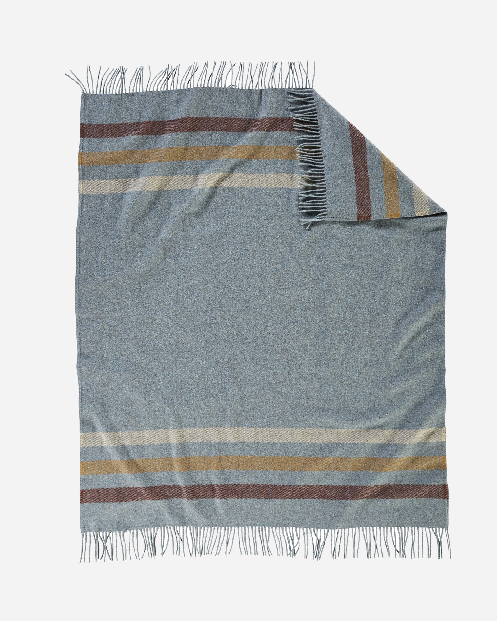 Eco Wise Cabin Stripe Throw Shale