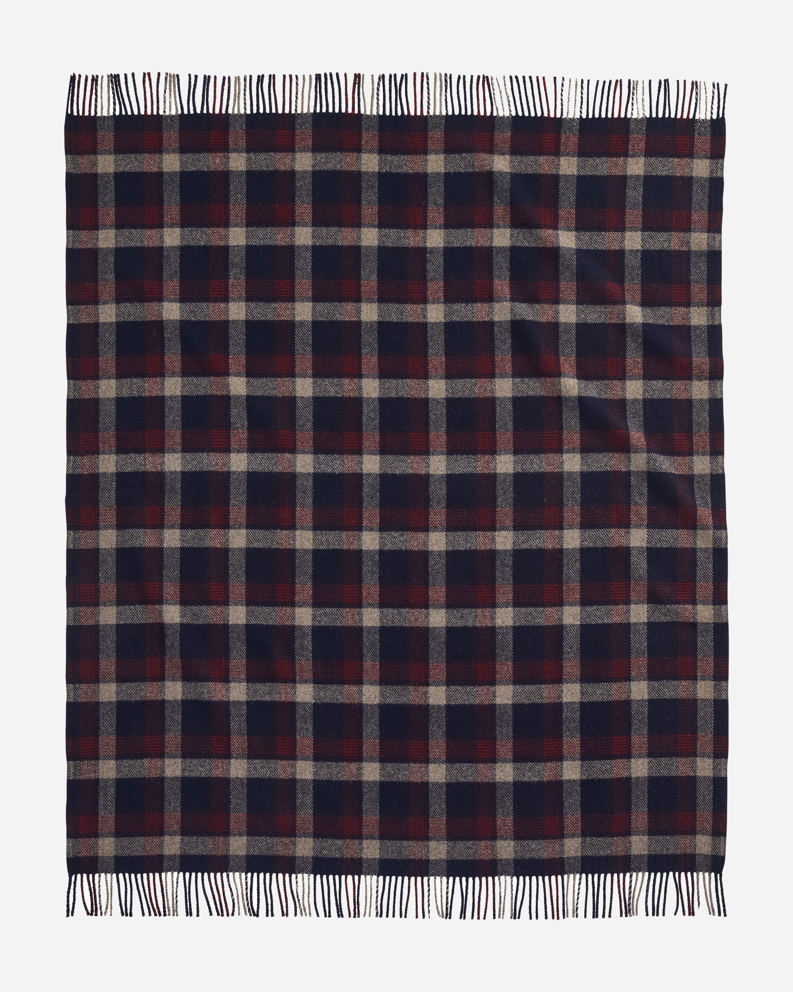 Eco Wise Washable Throw Kelso Plaid Navy