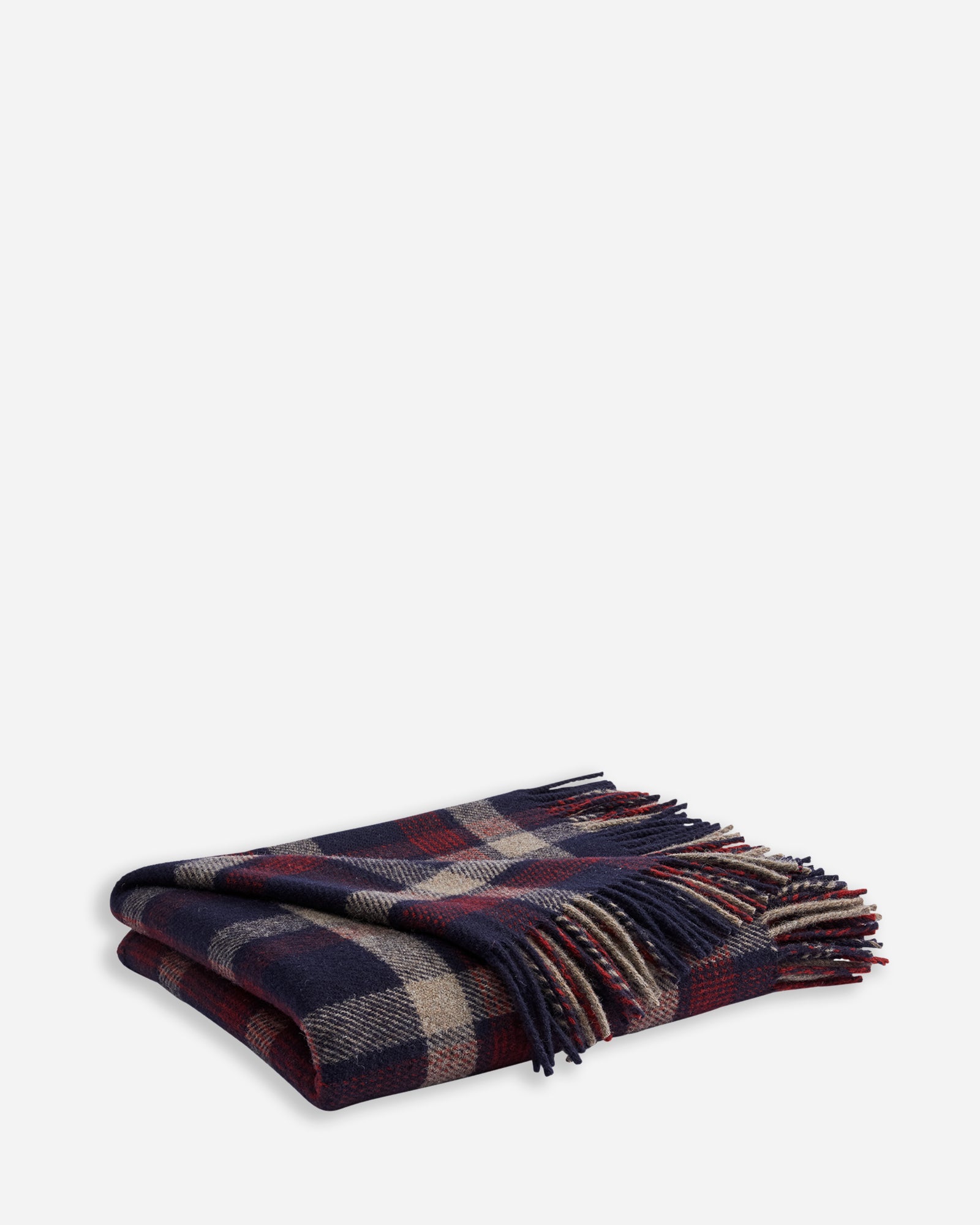 Eco Wise Washable Throw Kelso Plaid Navy