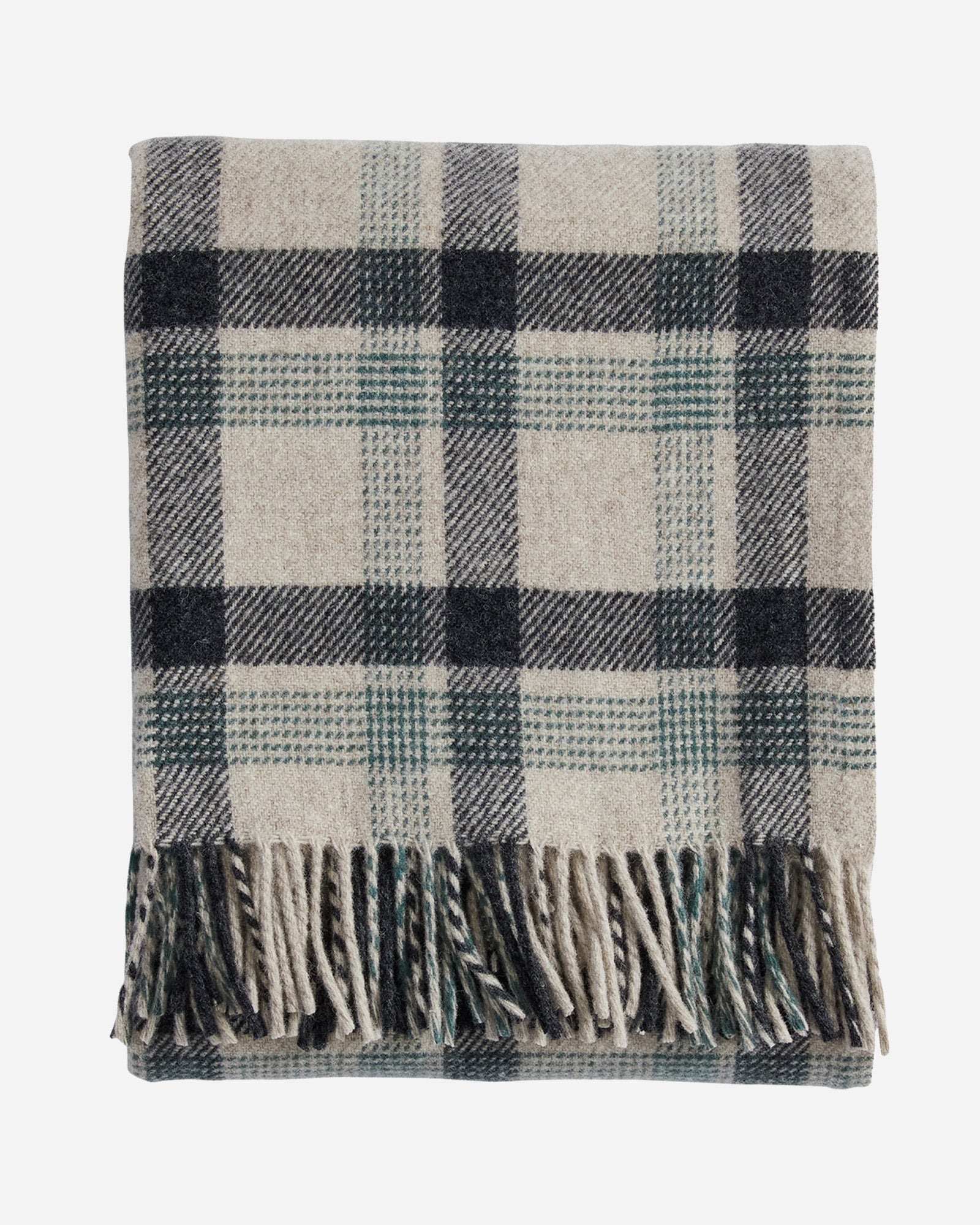 Eco Wise Washable Throw Kelso Plaid Oat