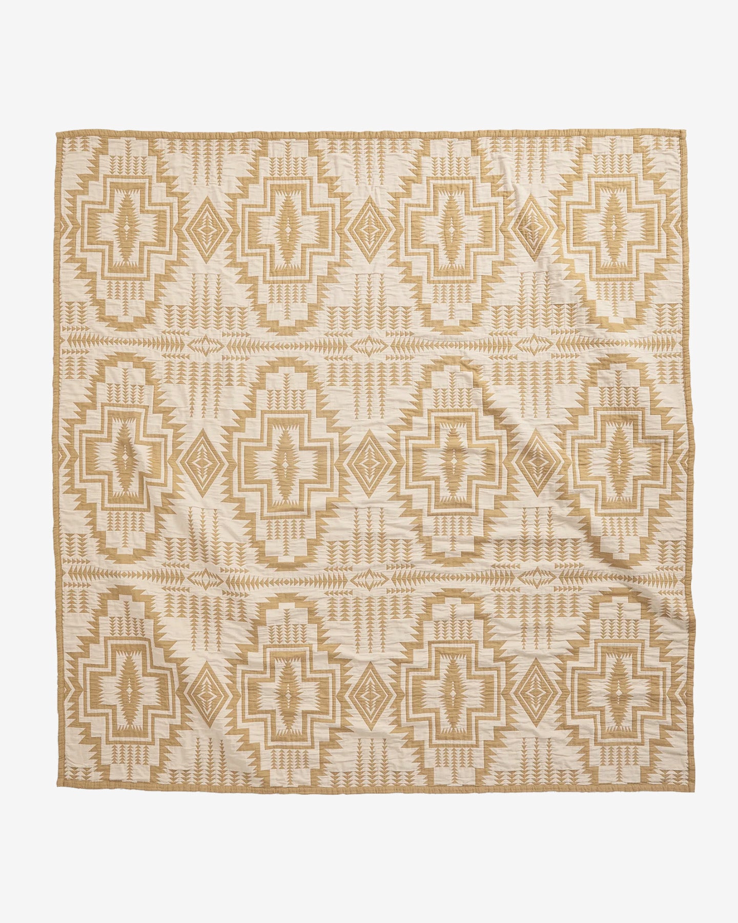 Organic Cotton Matelasse Harding Star Ochre