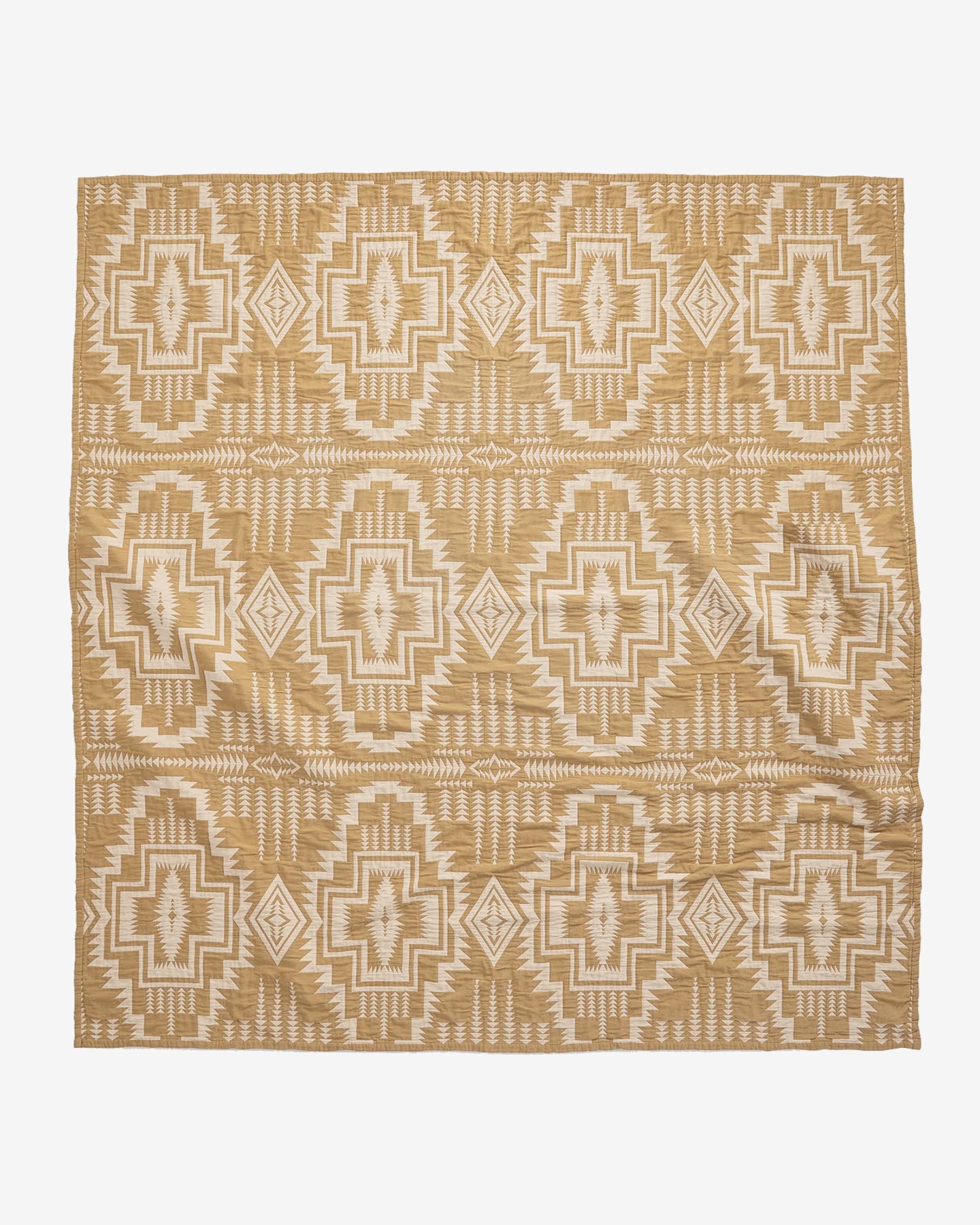 Organic Cotton Matelasse Harding Star Ochre