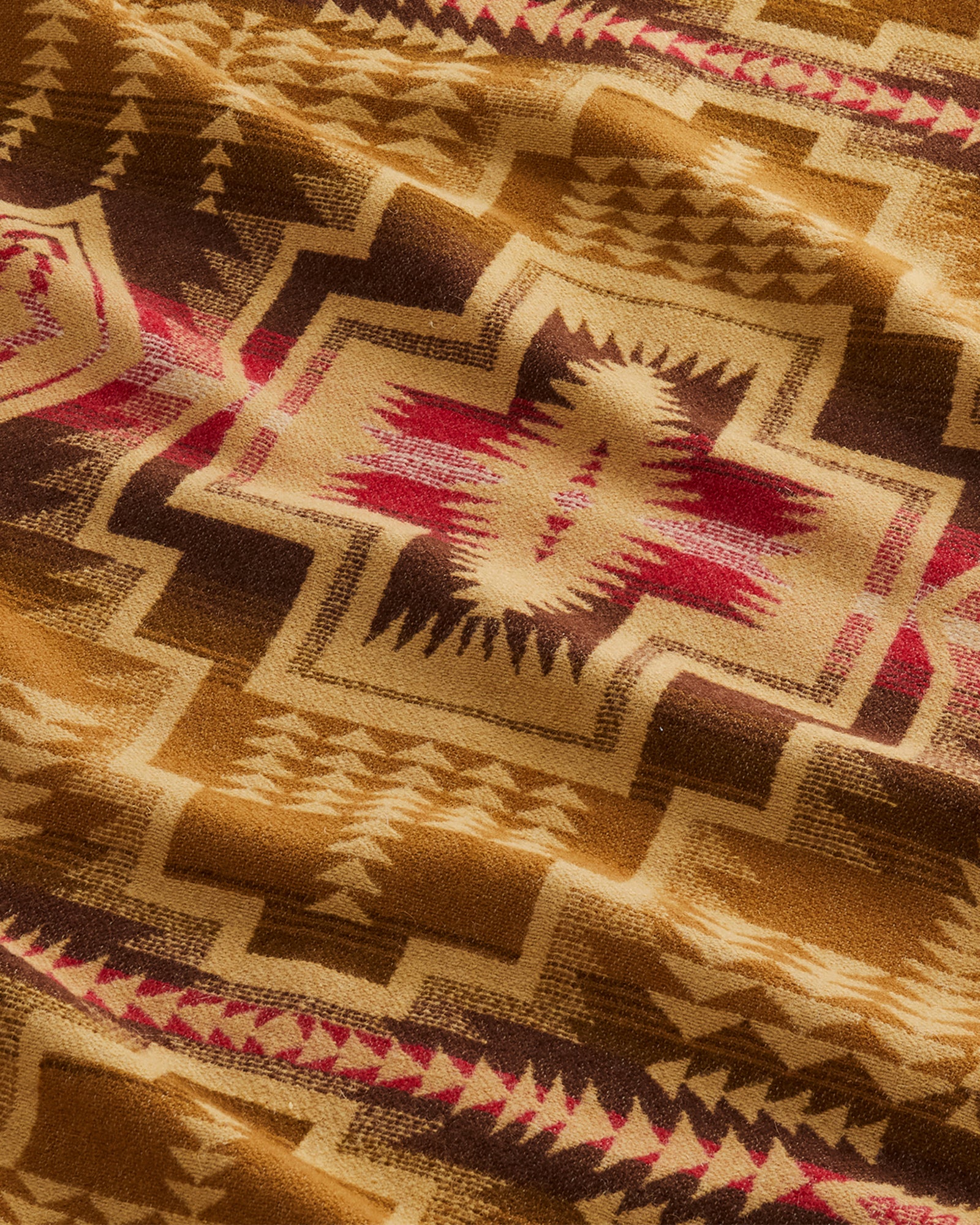 Jacquard Fringed Throw Harding Star Bronze