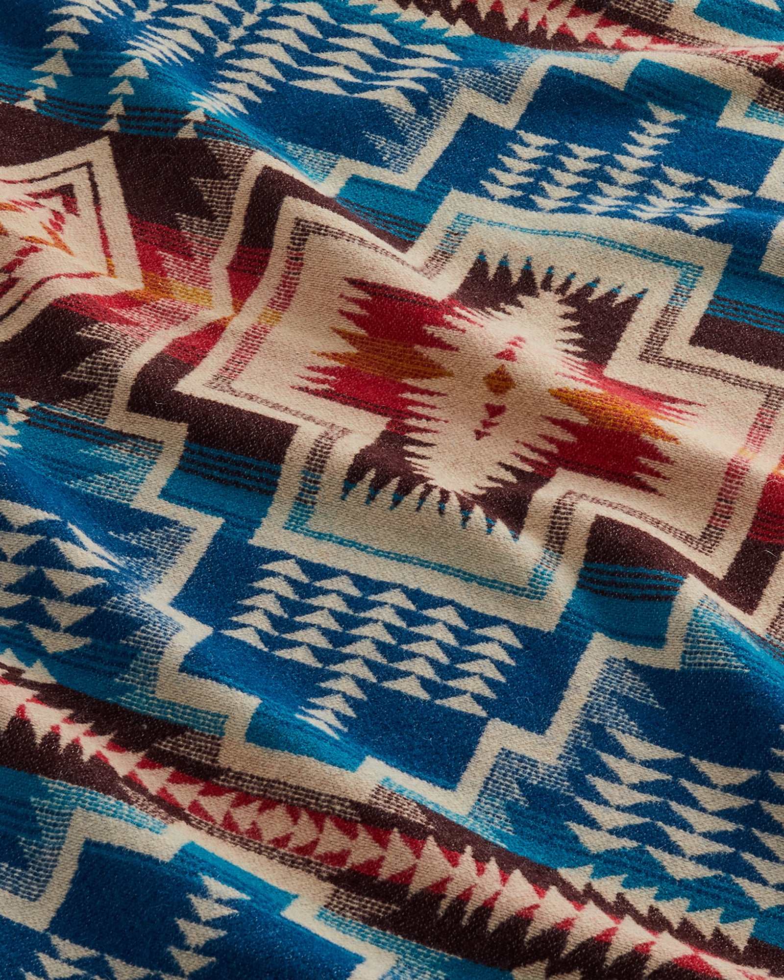 Jacquard Fringed Throw Harding Star Royal