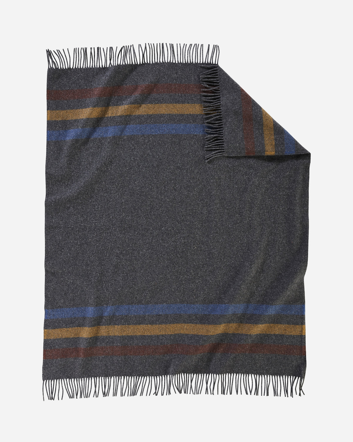 Pendleton Eco Wise Cabin Stripe Wool Throw Oxford – view 2
