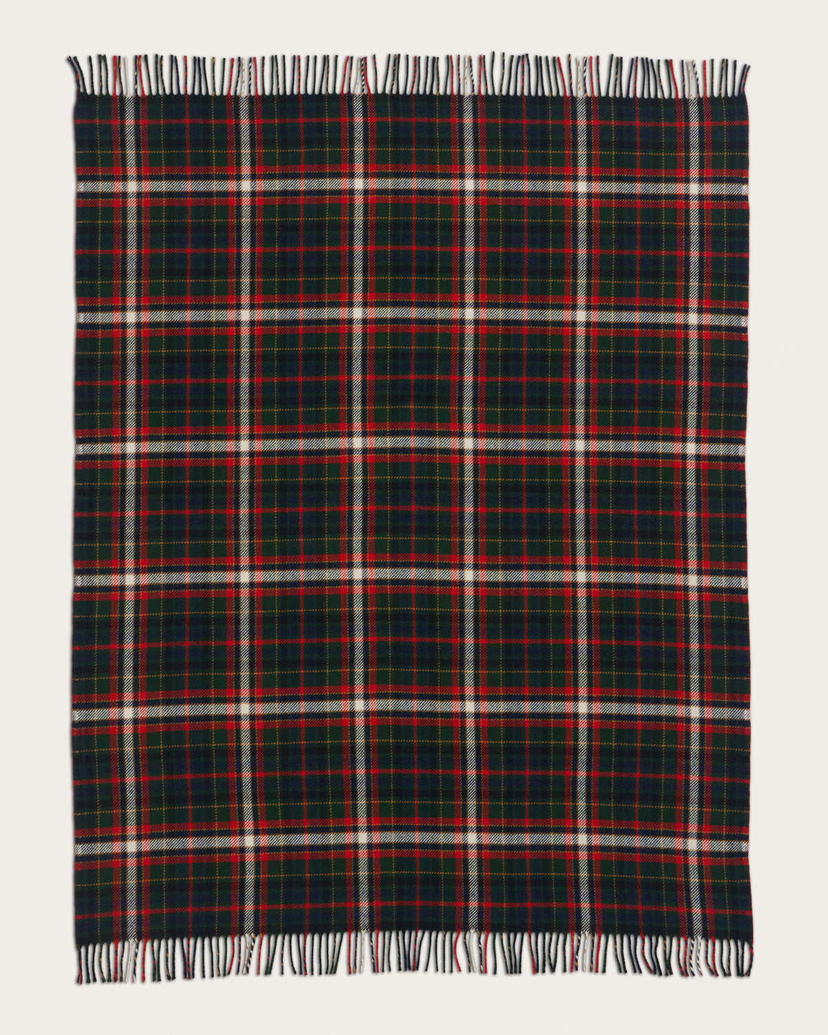Pendleton Fireside Wool Throw in Laurel Green/Red – view 2