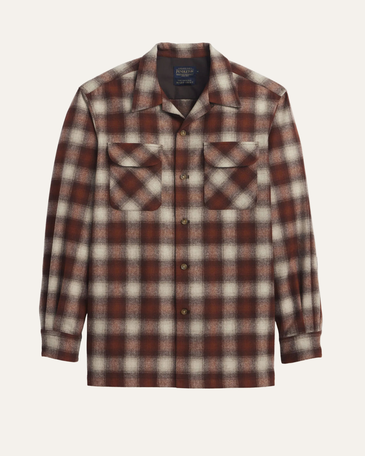 Pendleton Men's Board Shirt in Rust/Tan Ombre