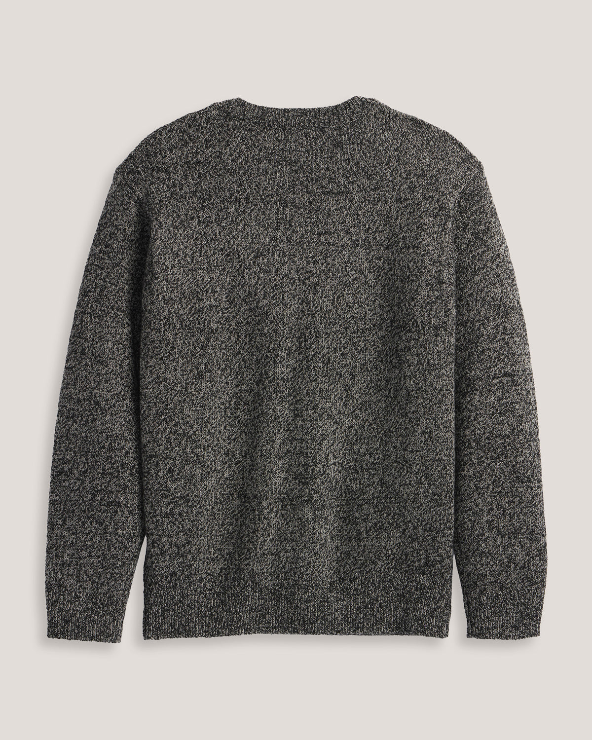 Pendleton Men's Shetland Wool Crew in Black/Wheat Heather