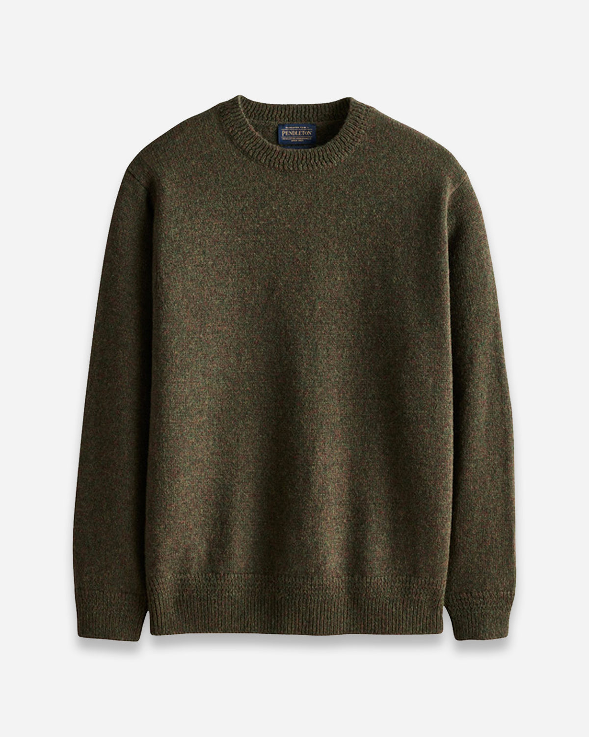 Pendleton Men's Shetland Wool Crew in Camo Heather