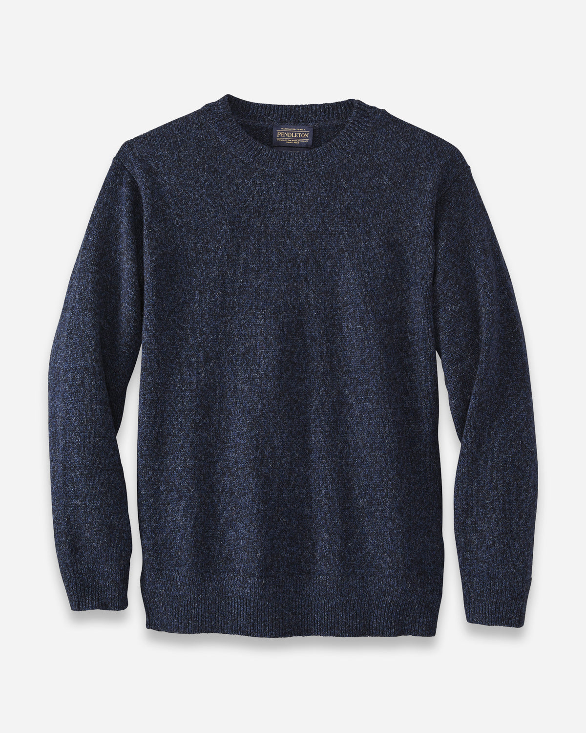 Pendleton Men's Shetland Wool Crew in Indigo Heather