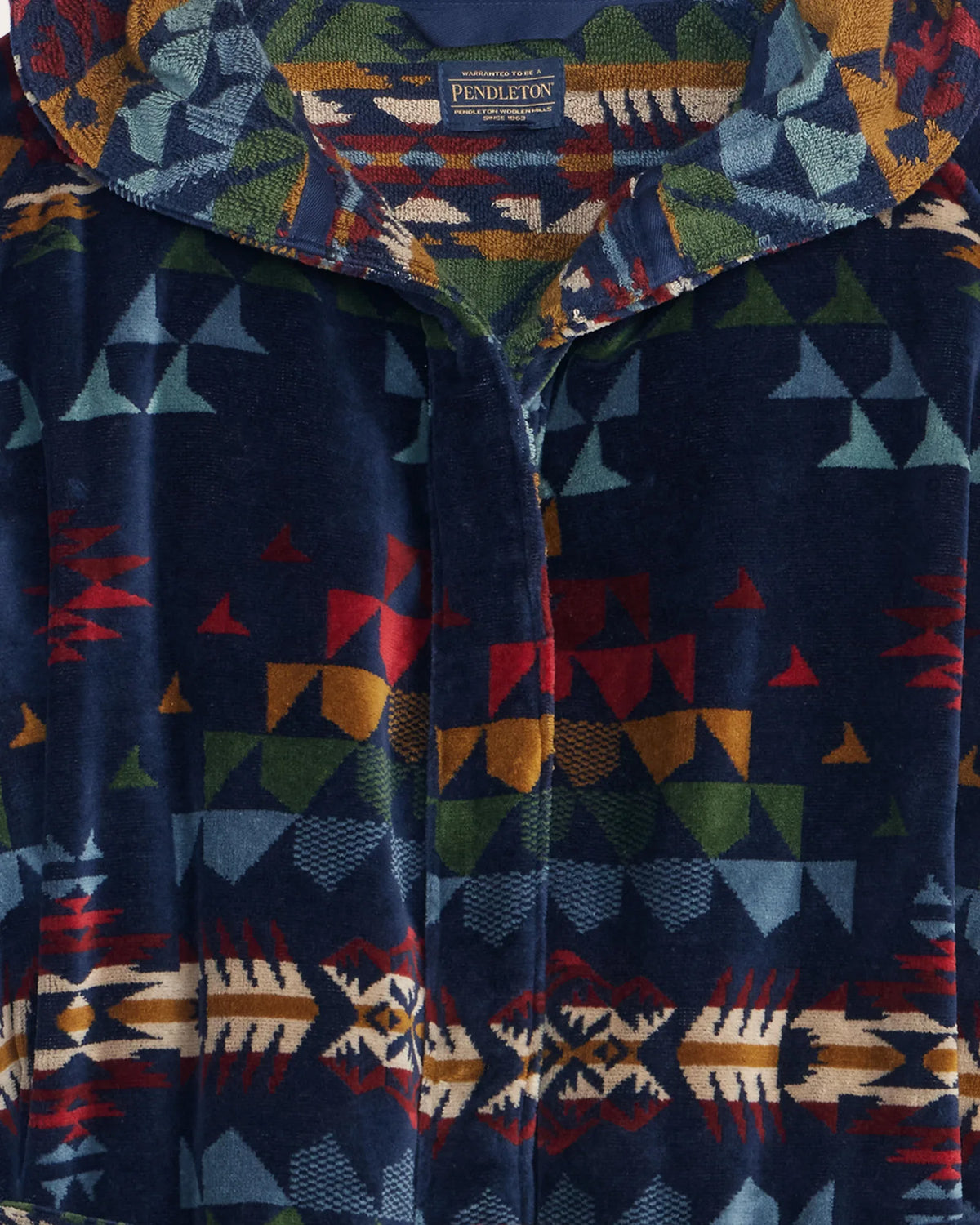 Pendleton Terry Robe in Autumn Birch Navy – view 3