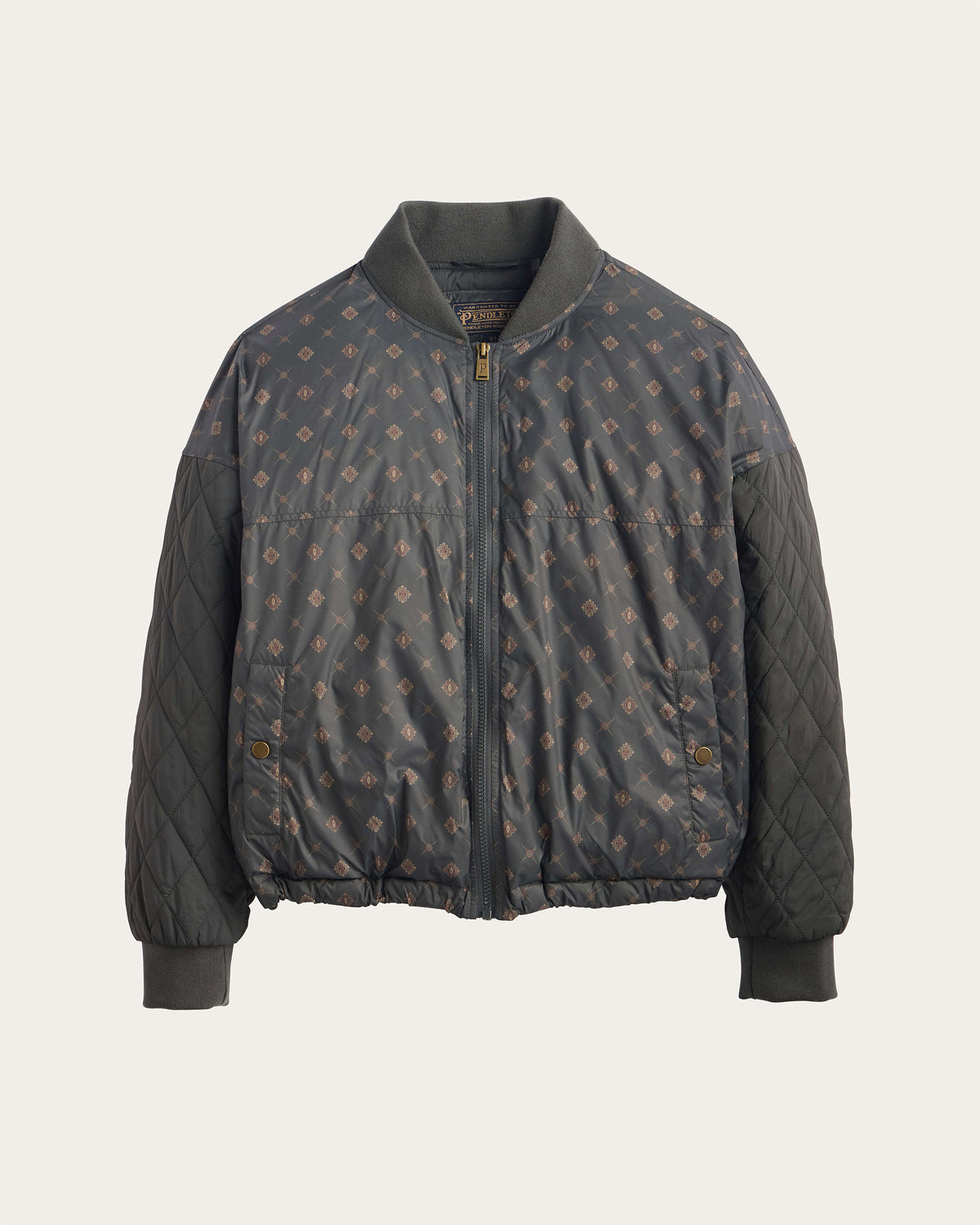 Pendleton Women's Sweet Grass Bomber Jacket in Harding Foulard