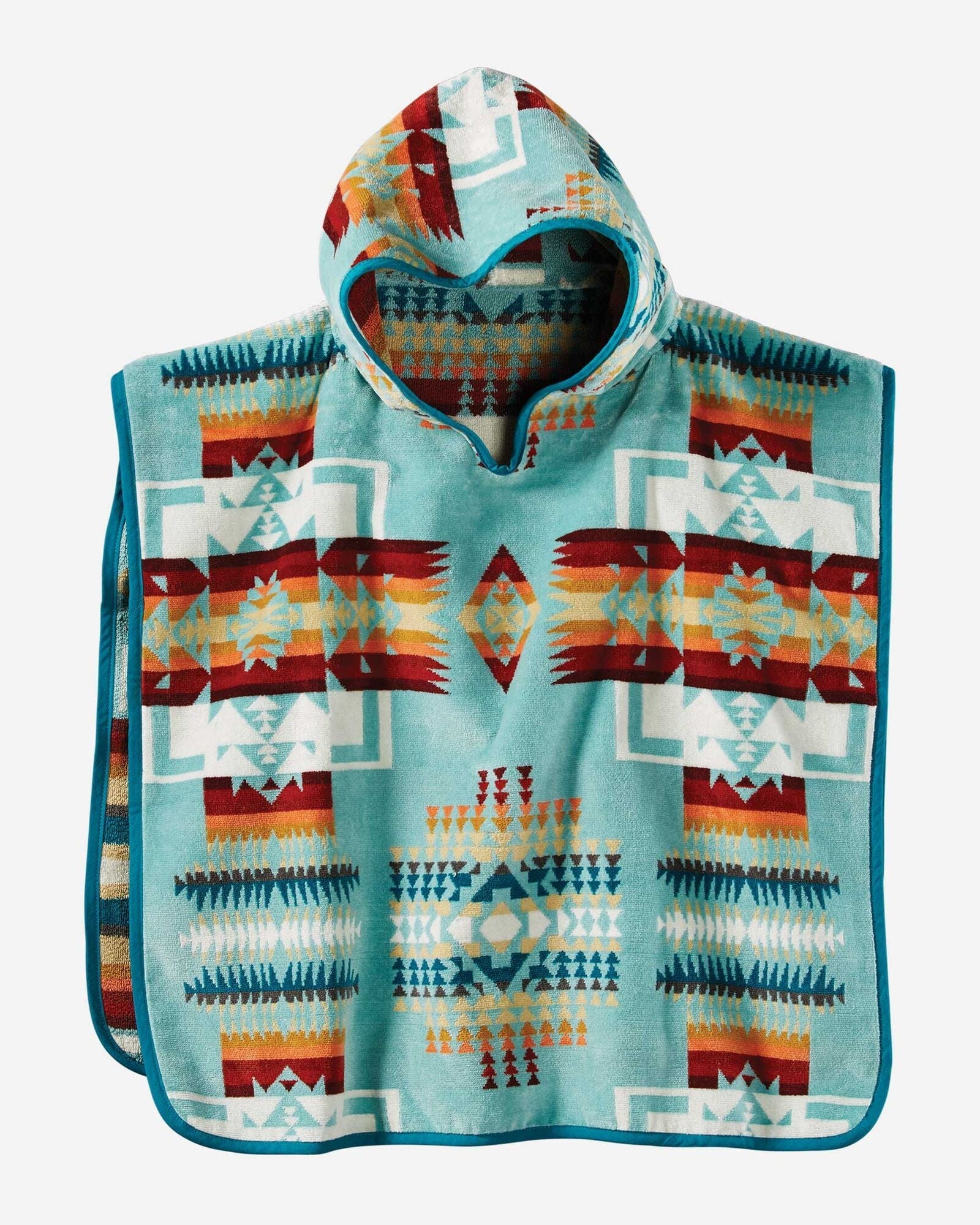 Children's Hooded Towel Aqua