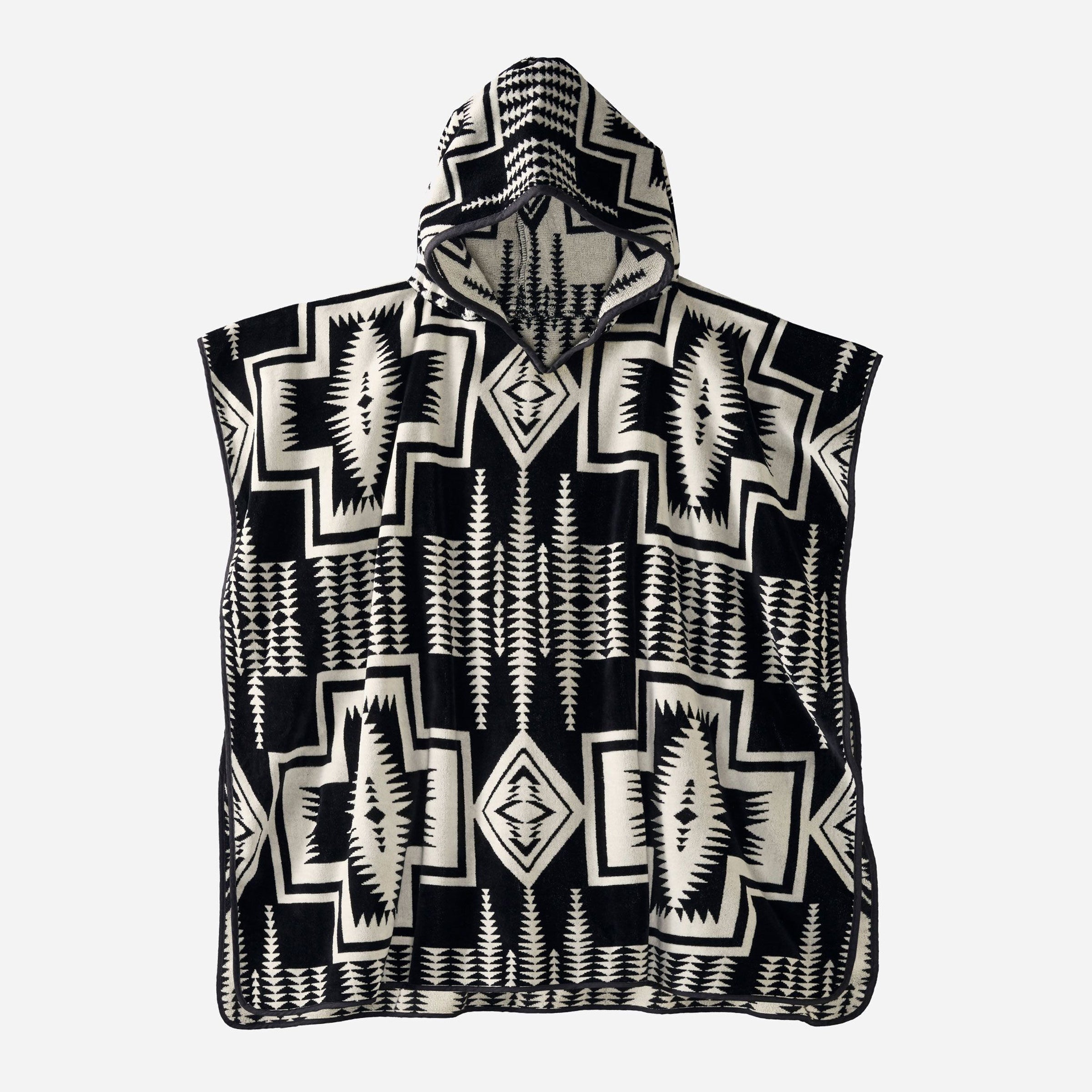 Tween Hooded Towel Harding Black