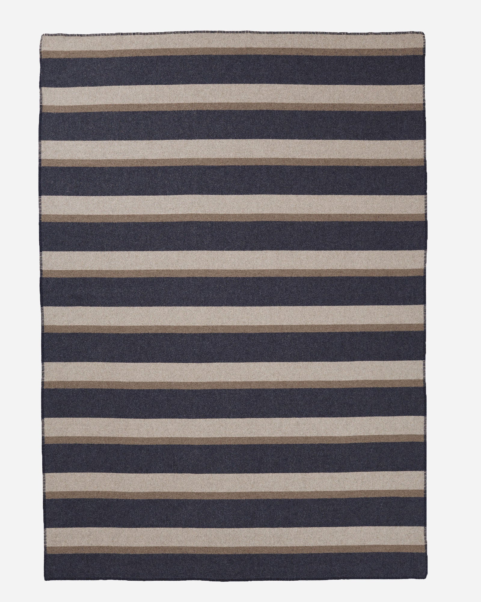 Eco Wise Blanket Midnight Navy Stripe