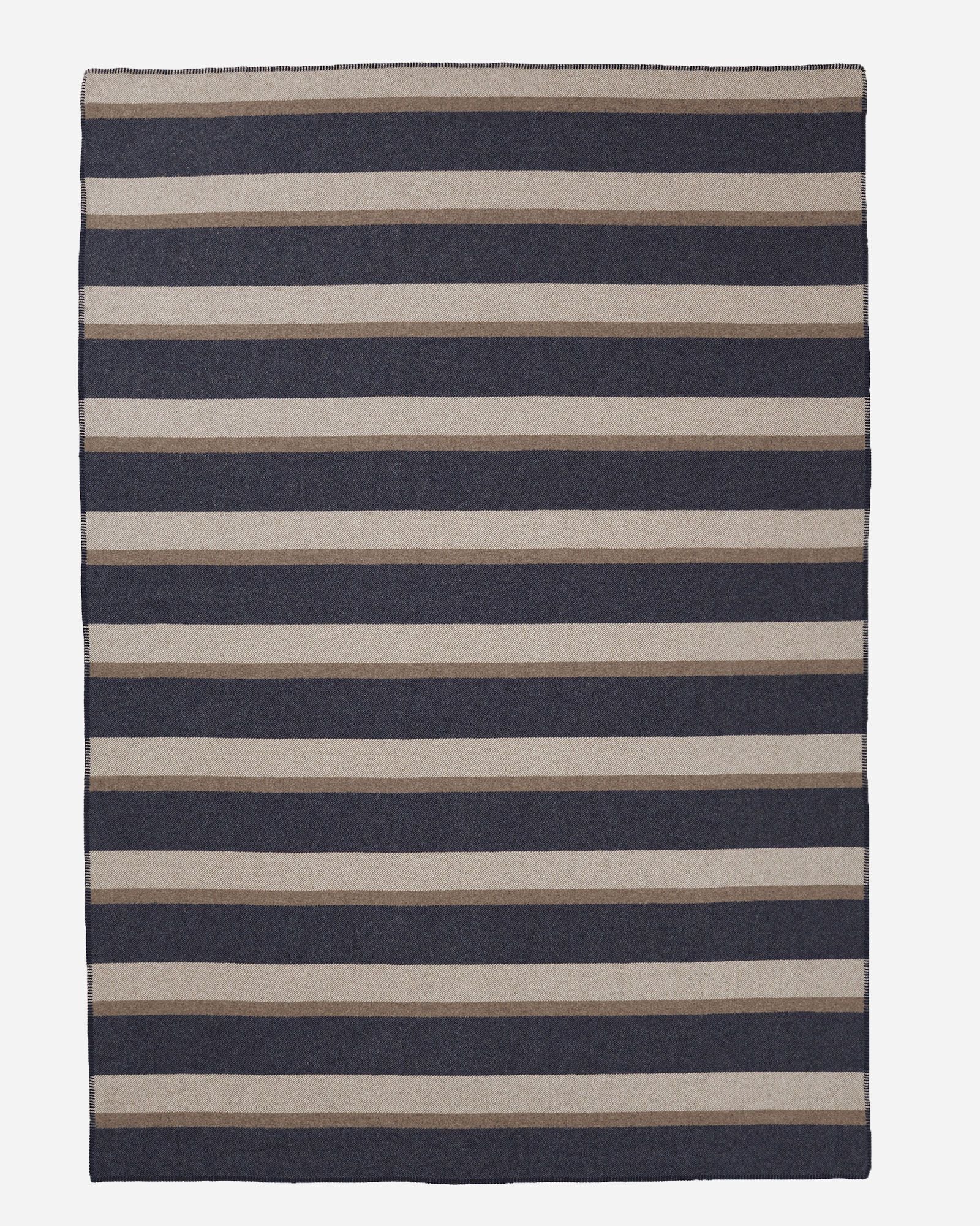 Eco Wise Blanket Midnight Navy Stripe