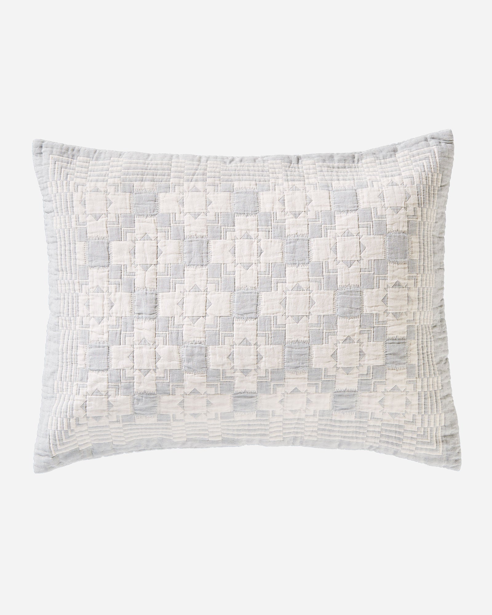 Organic Cotton Matelasse Sham Chief Joseph Slate