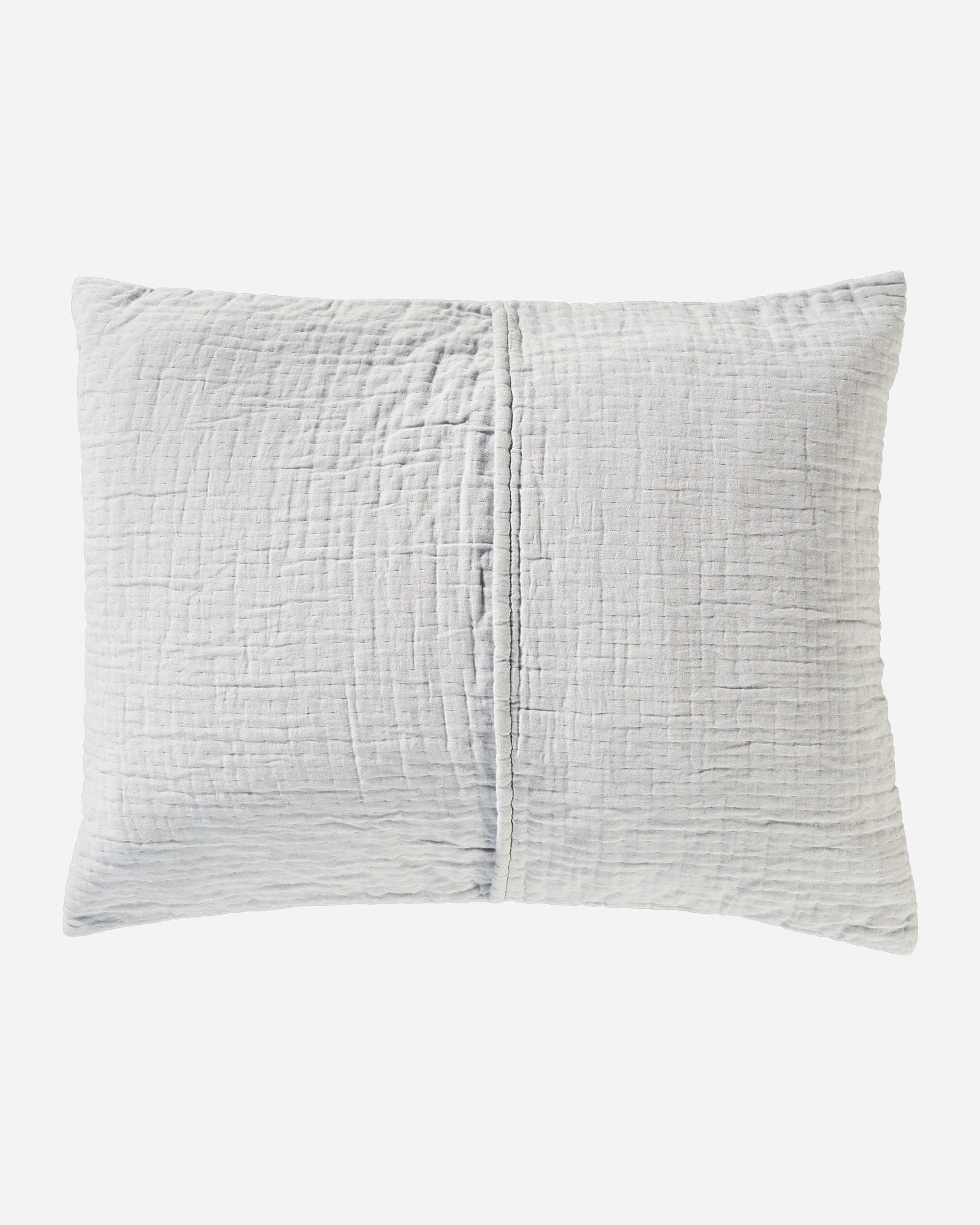 Organic Cotton Matelasse Sham Chief Joseph Slate