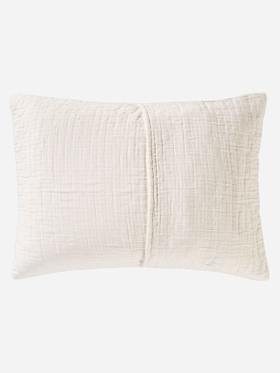 Organic Cotton Matelasse Sham Ganado