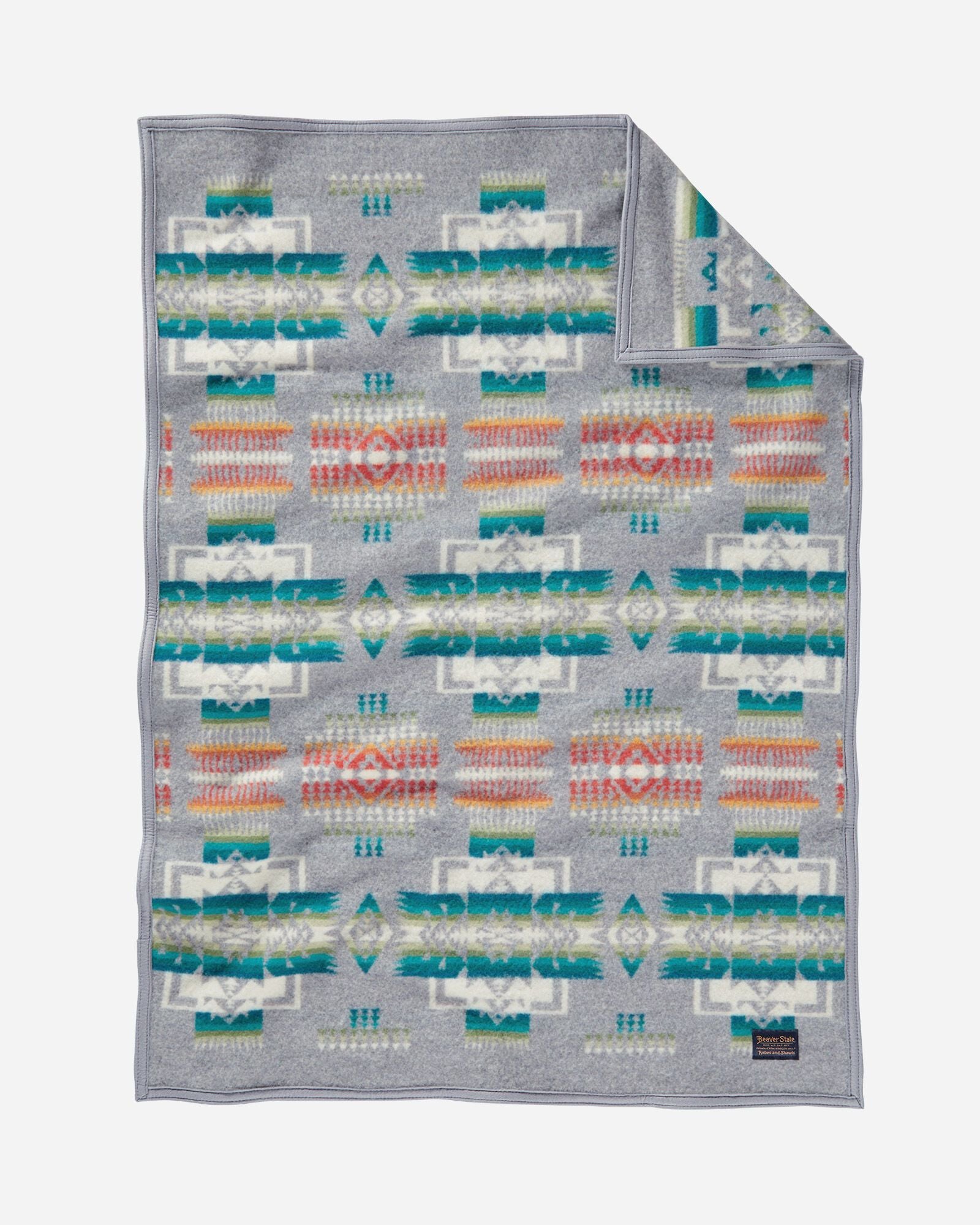 Chief Joseph Crib Blanket Grey