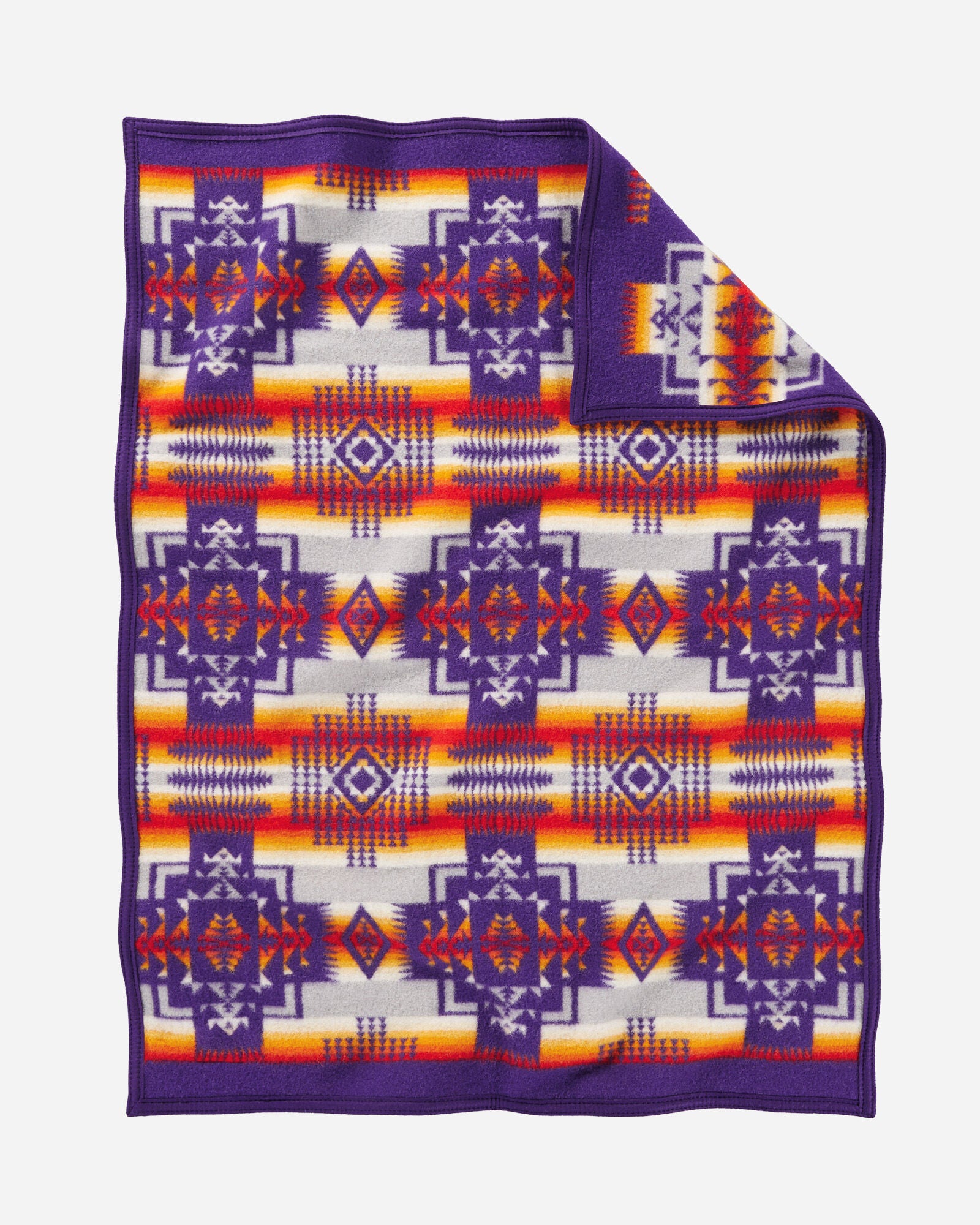 Chief Joseph Crib Blanket Purple