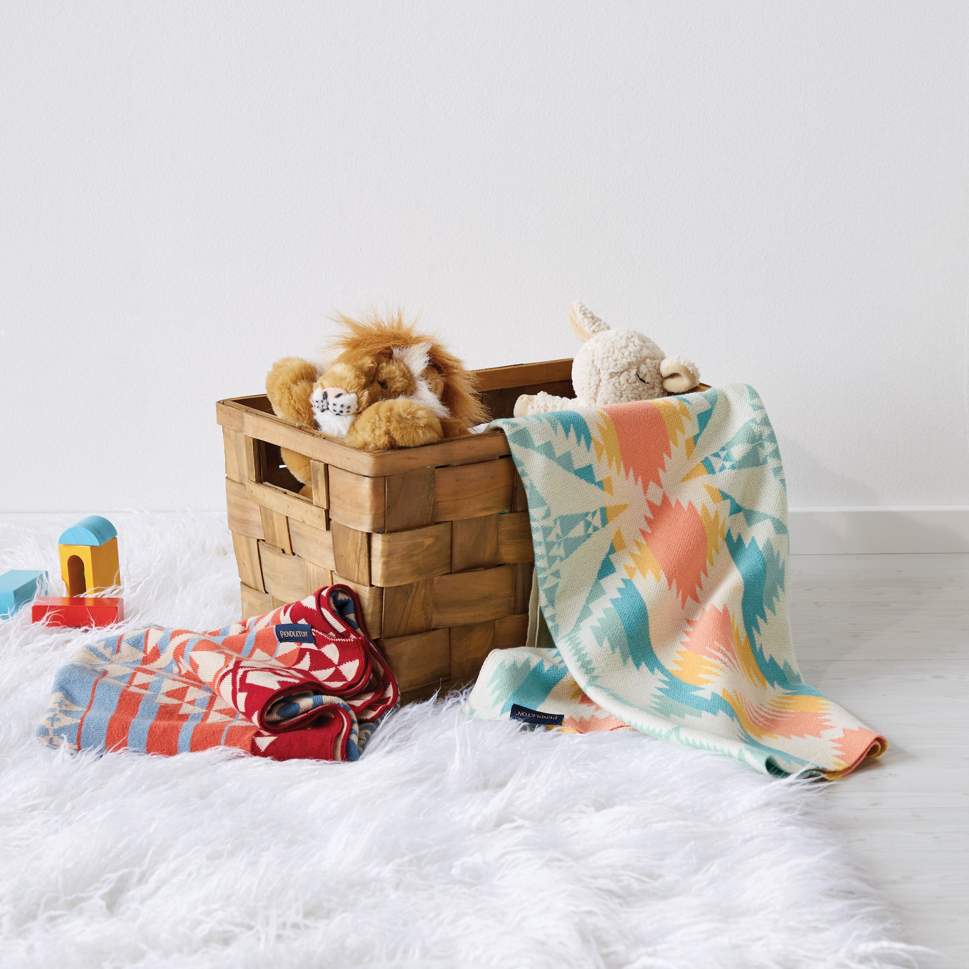 Organic Cotton Knit Baby Blanket With Beanie Falcon Cove