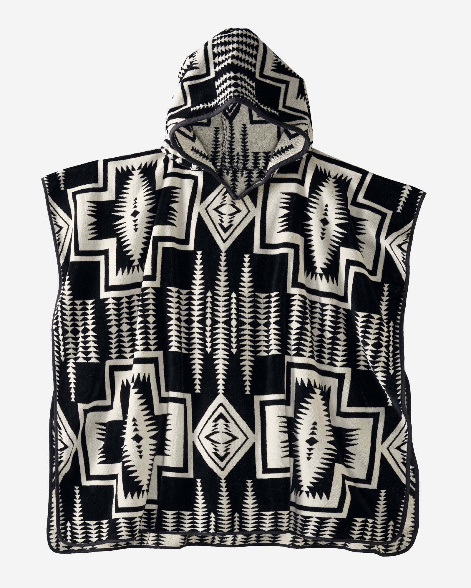 Adult Hooded Towel Harding Black