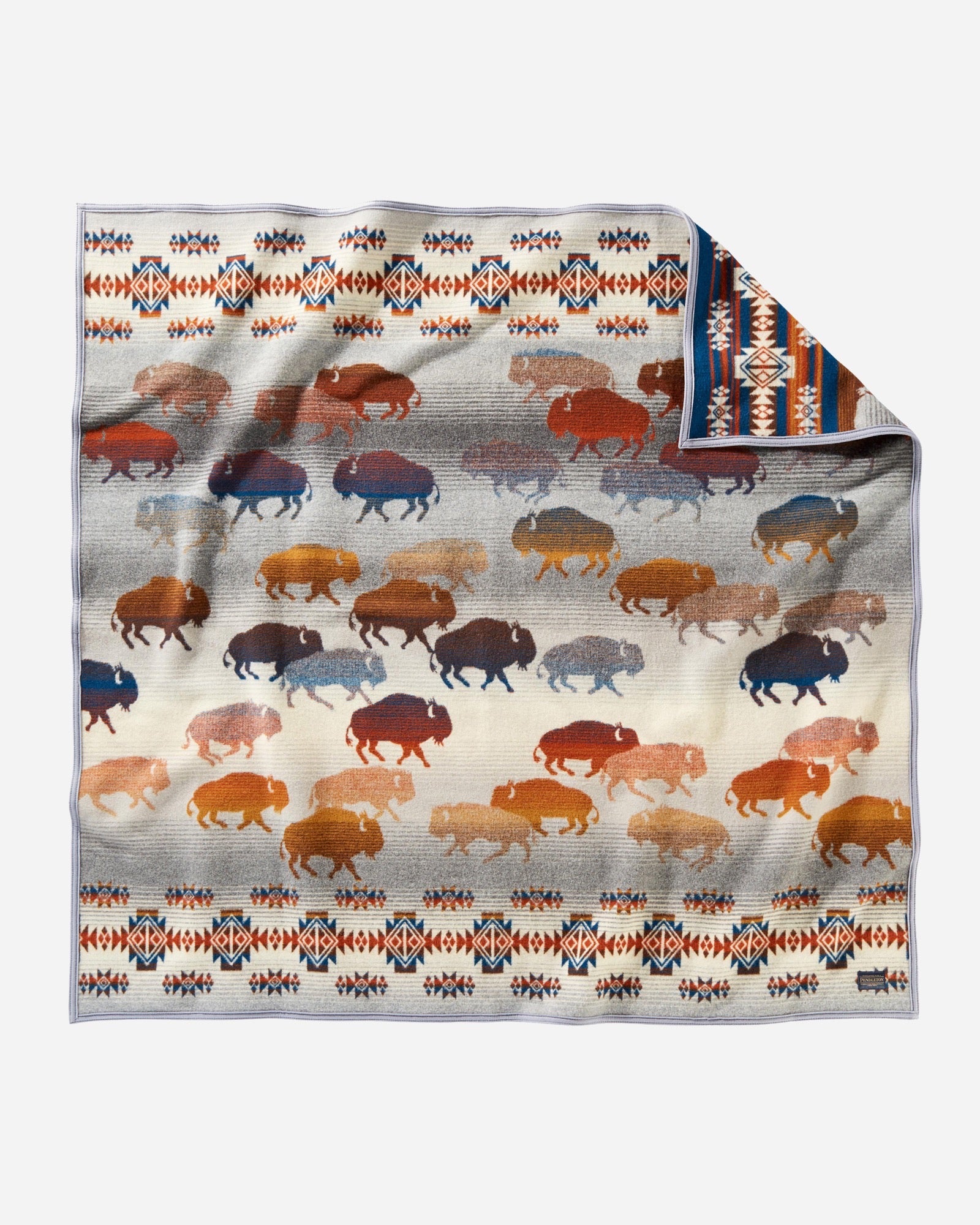 Napped Jacquard Throw Prairie Rush Hour Grey