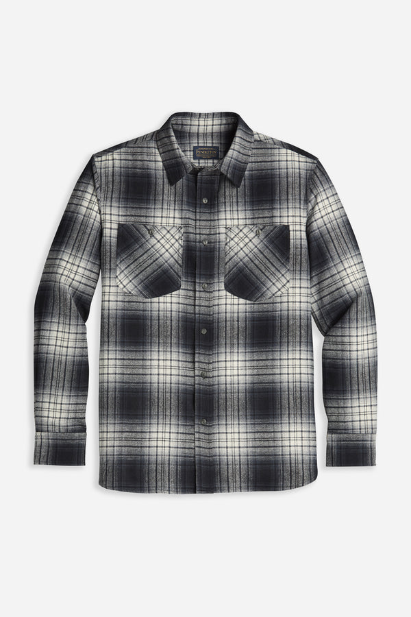 Ultraluxe Merino Shirt Black/Grey Ombre