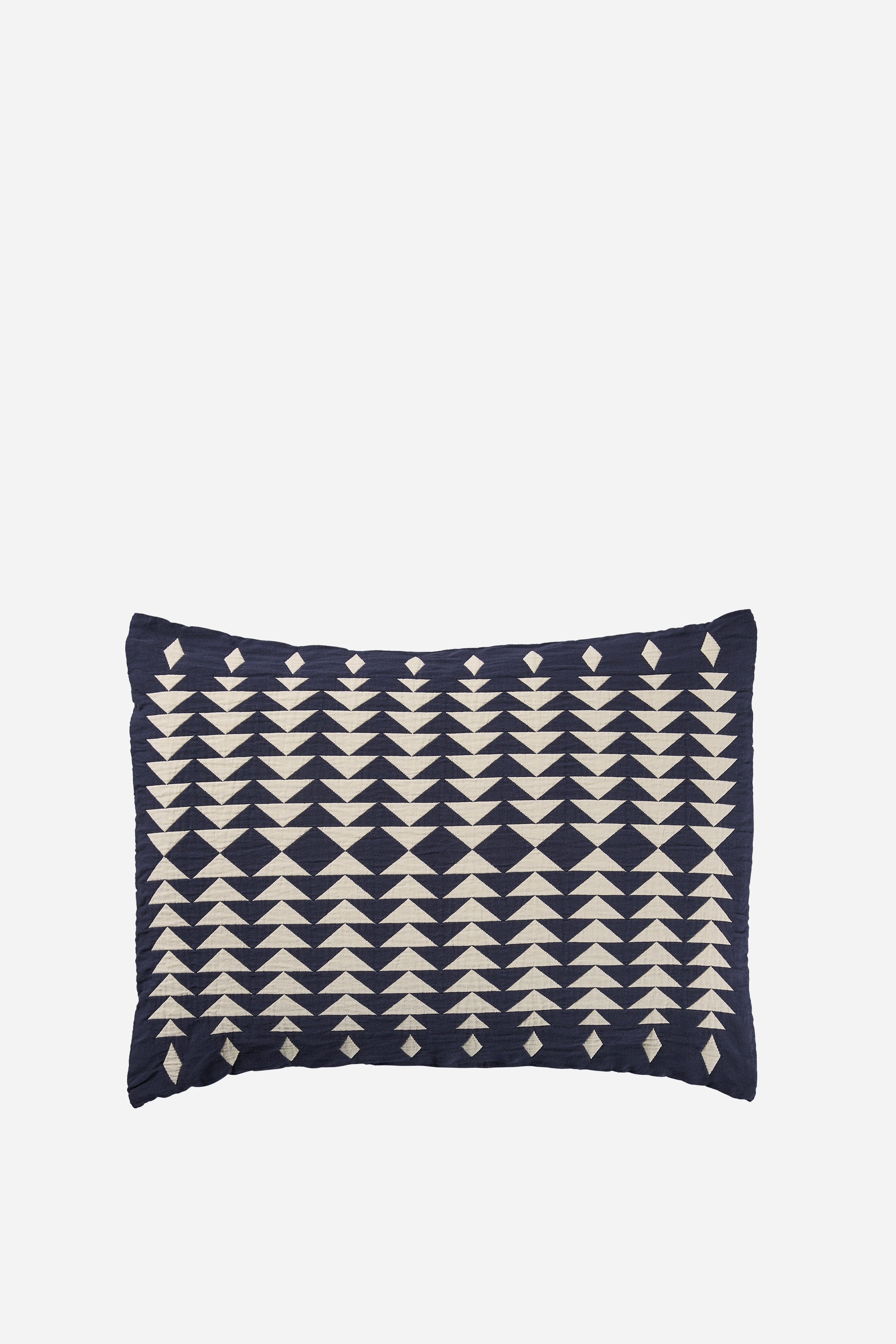 Organic Cotton Matelasse Sham Midnight Nova