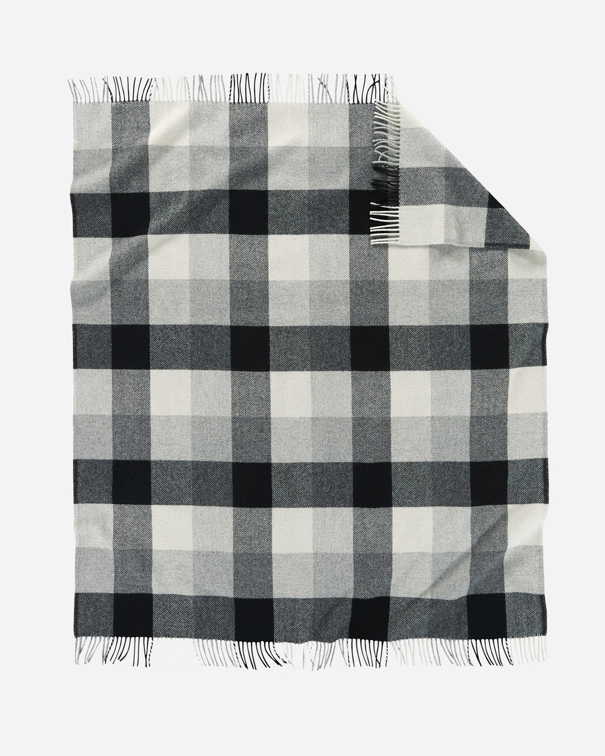 Eco Wise Washable Throw Black / Ivory
